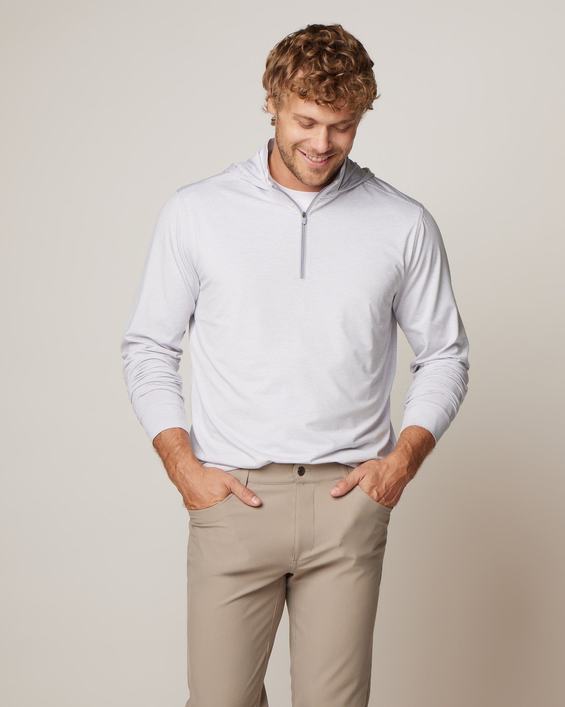 Johnnie-O Hybrid Performance 1/4 Zip Hoodie