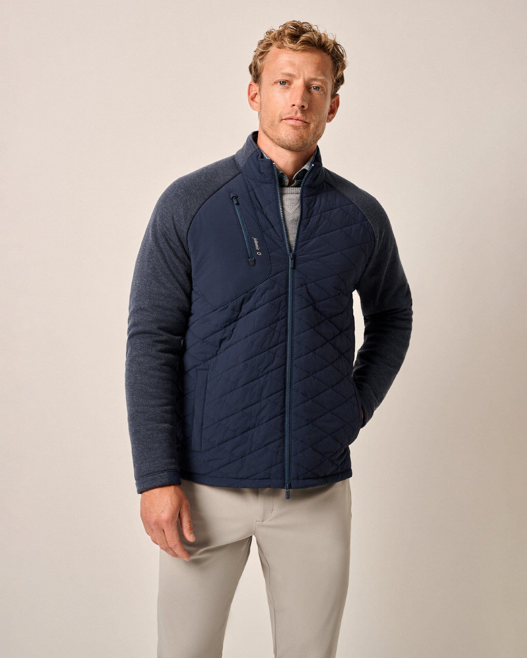 Johnnie-O Weller Lightweight Performance Fleece Jacket