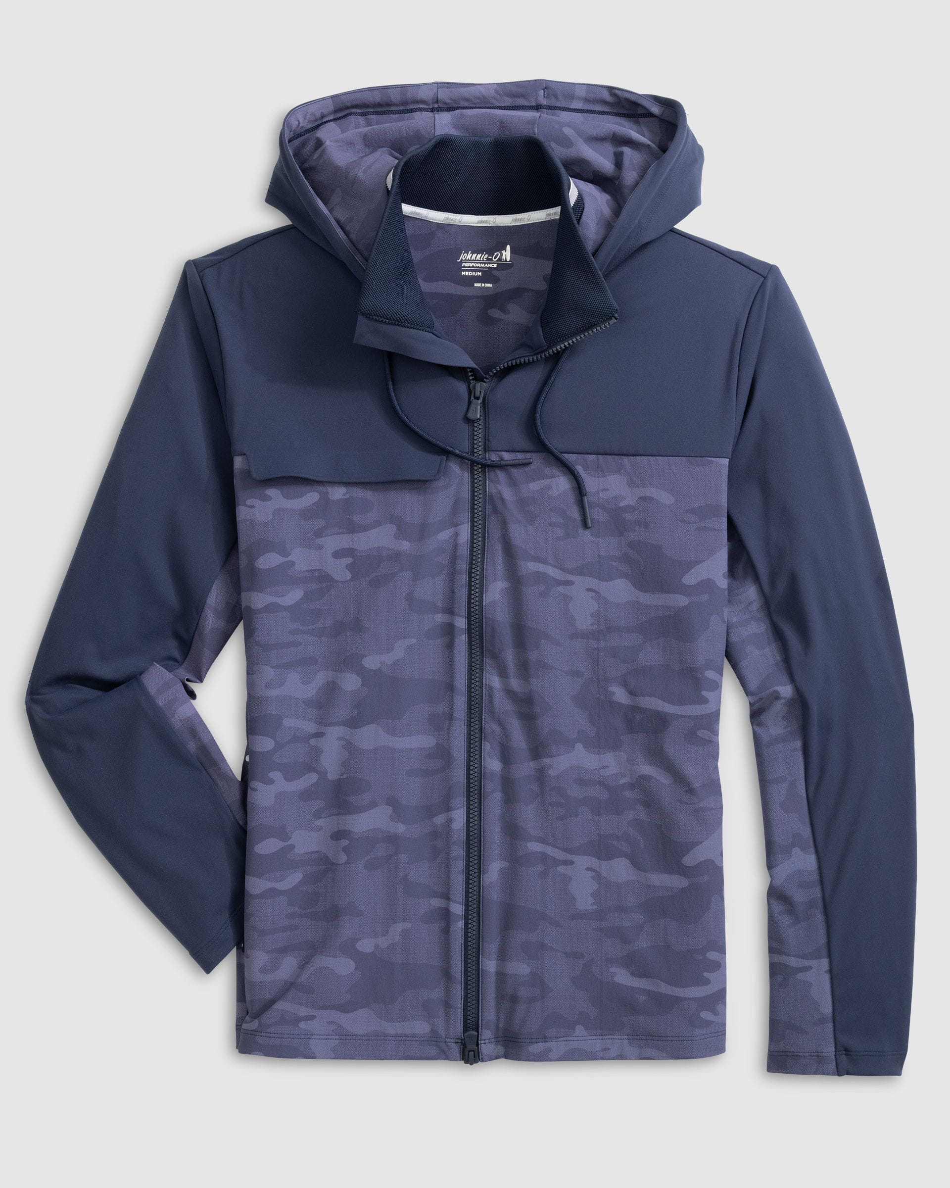 Johnnie-O Callahan Performance Camo Jacket, Navy
