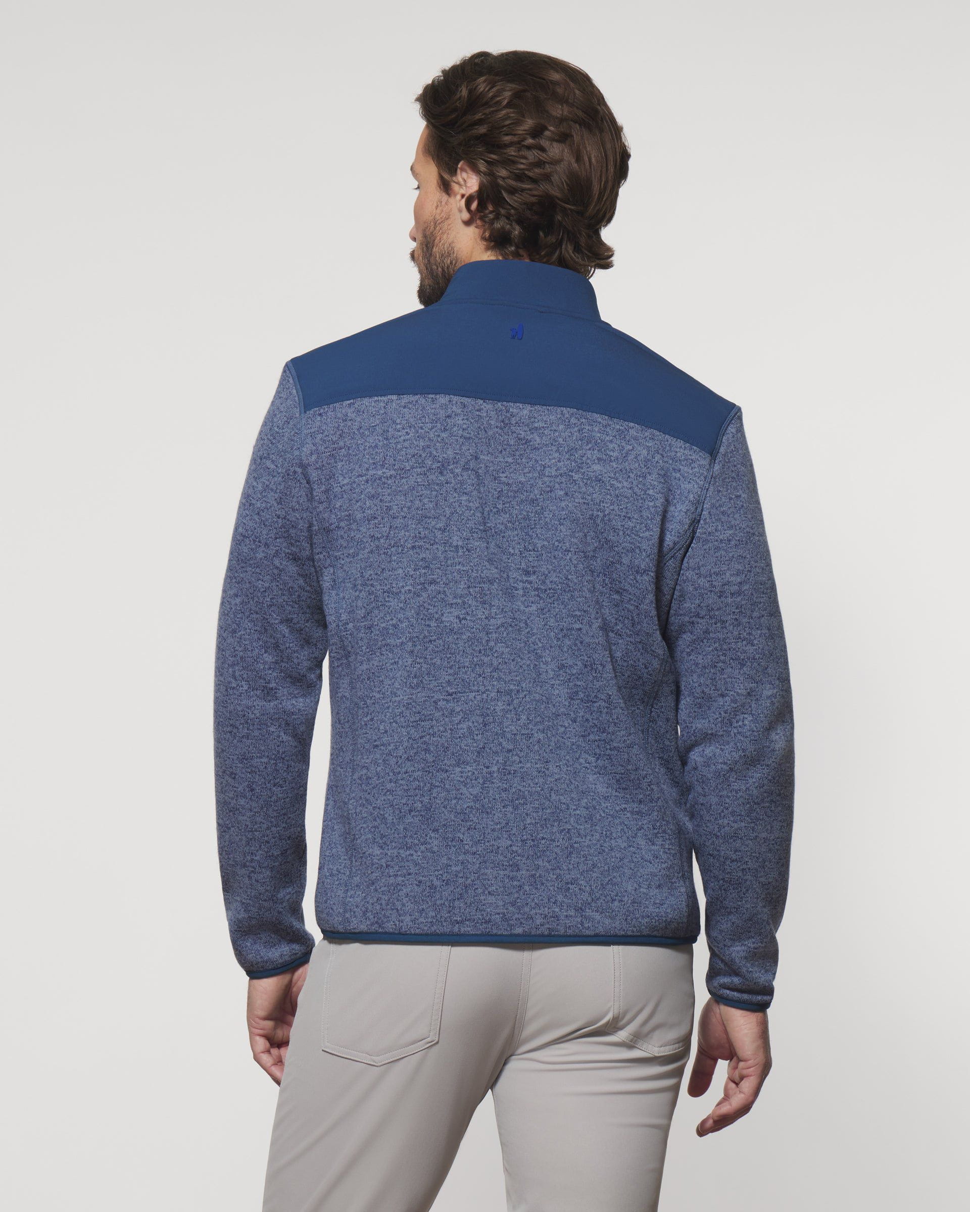 Johnnie-O Arlo Full Zip Fleece Jacket, Indigo