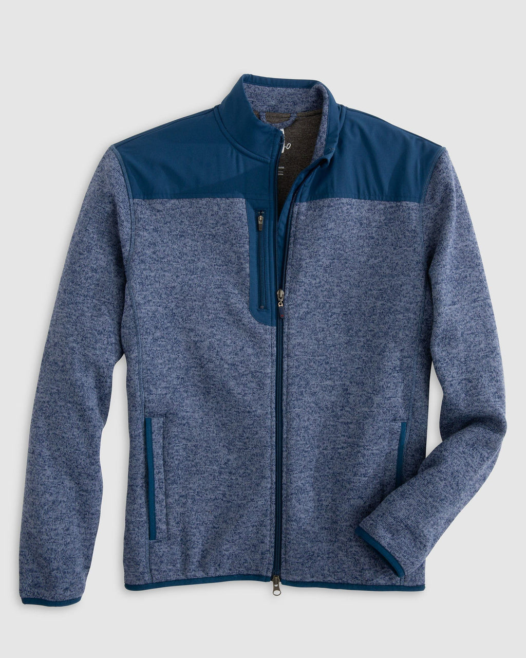Johnnie-O Arlo Full Zip Fleece Jacket, Indigo