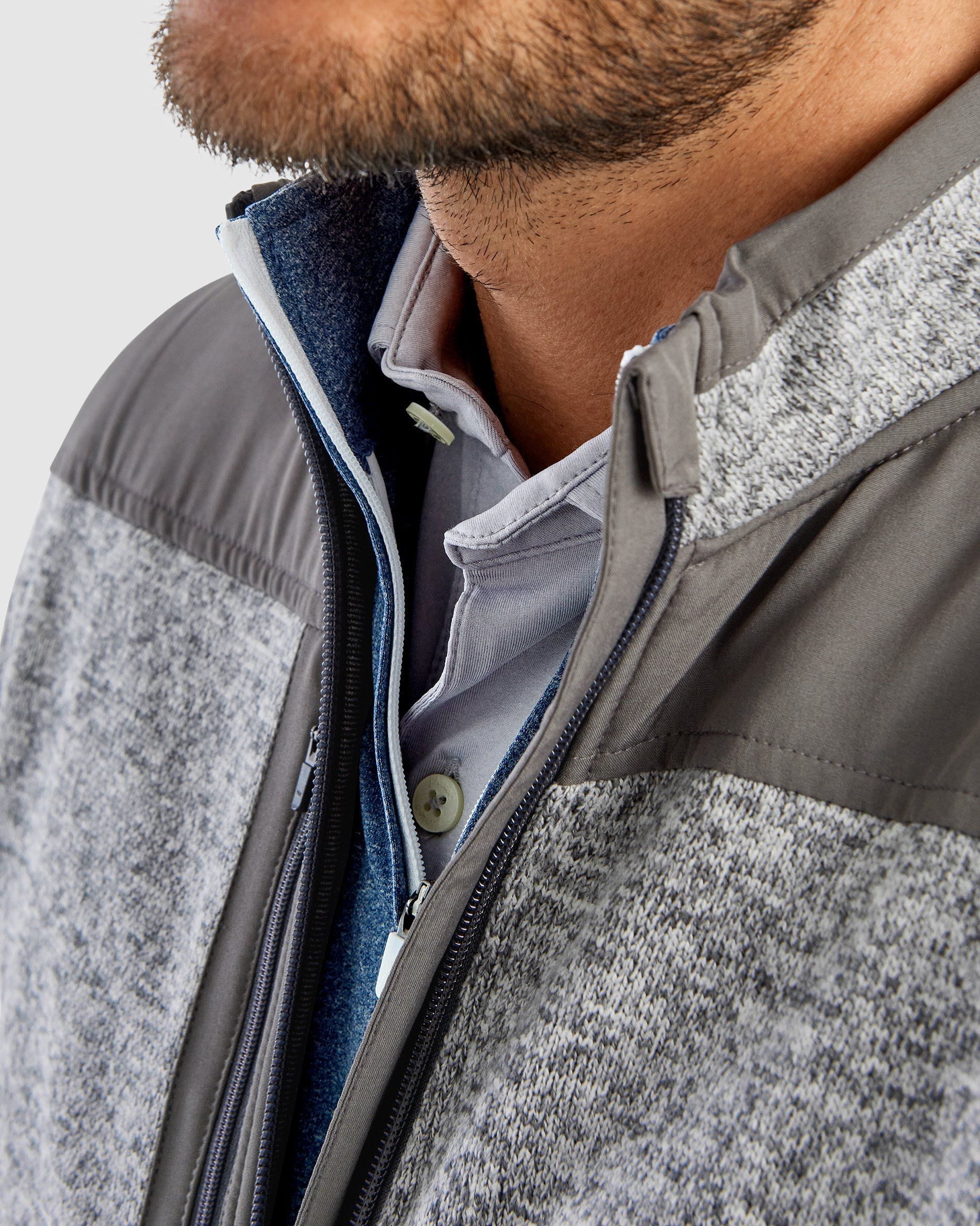 Johnnie-O Arlo Full Zip Fleece Jacket, Indigo