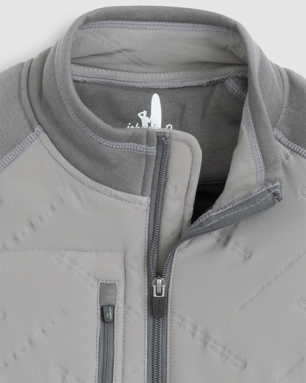 Johnnie-O Mario Mixed Media Jacket Charcoal