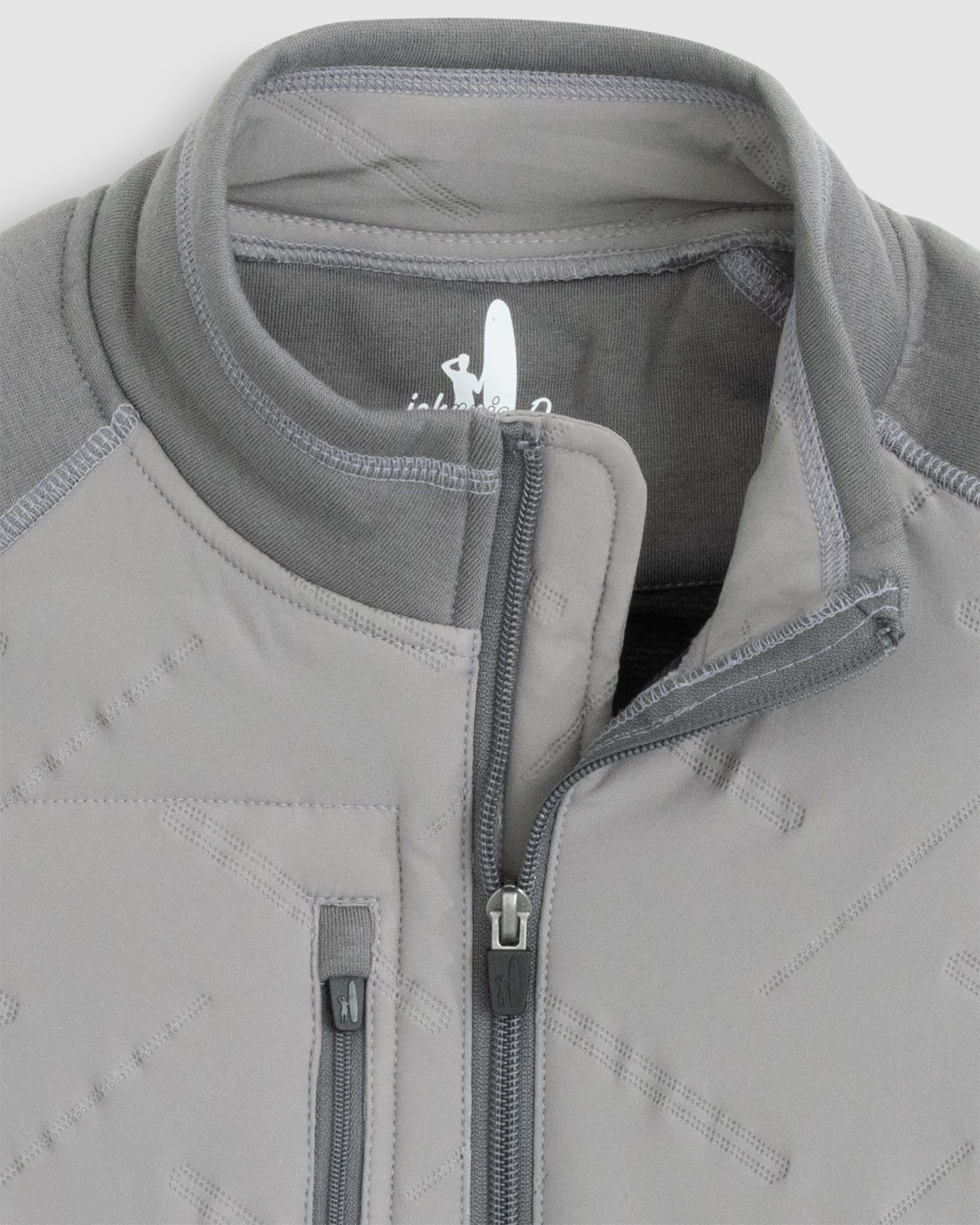 Johnnie-O Mario Mixed Media Jacket Charcoal