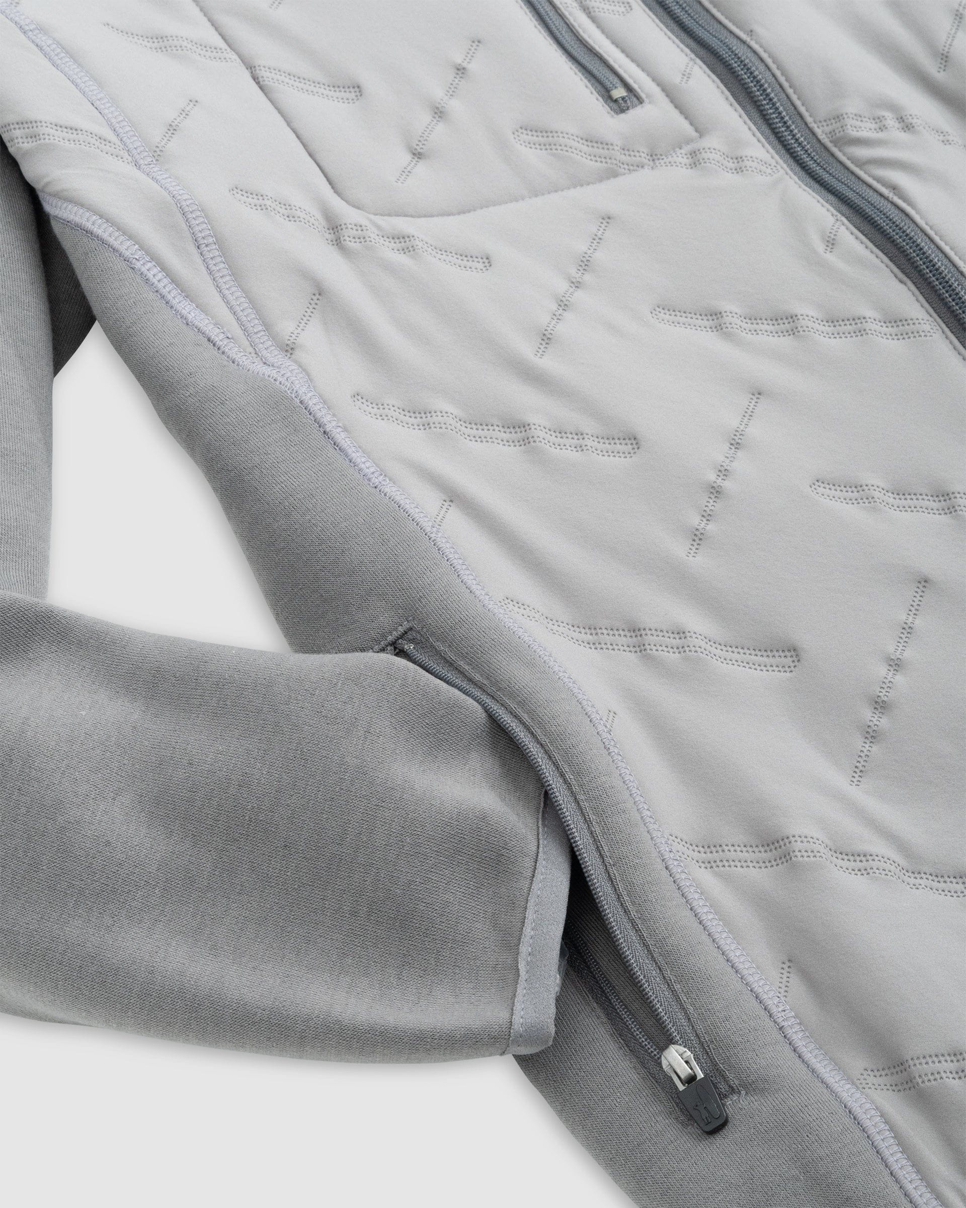 Johnnie-O Mario Mixed Media Jacket Charcoal