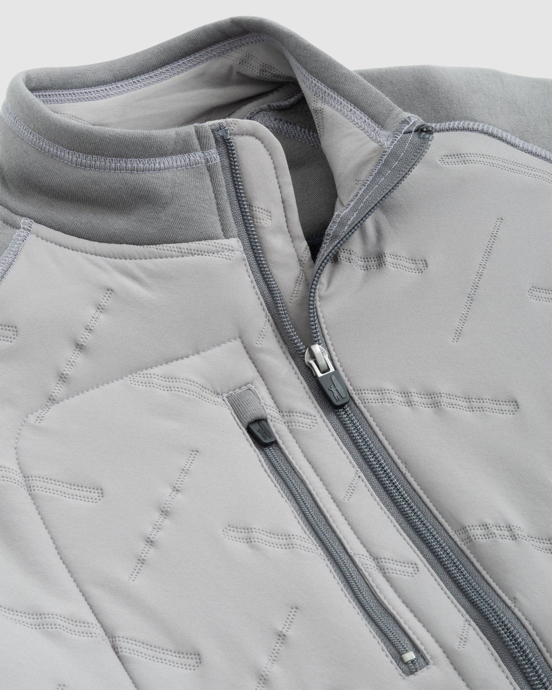 Johnnie-O Mario Mixed Media Jacket Charcoal