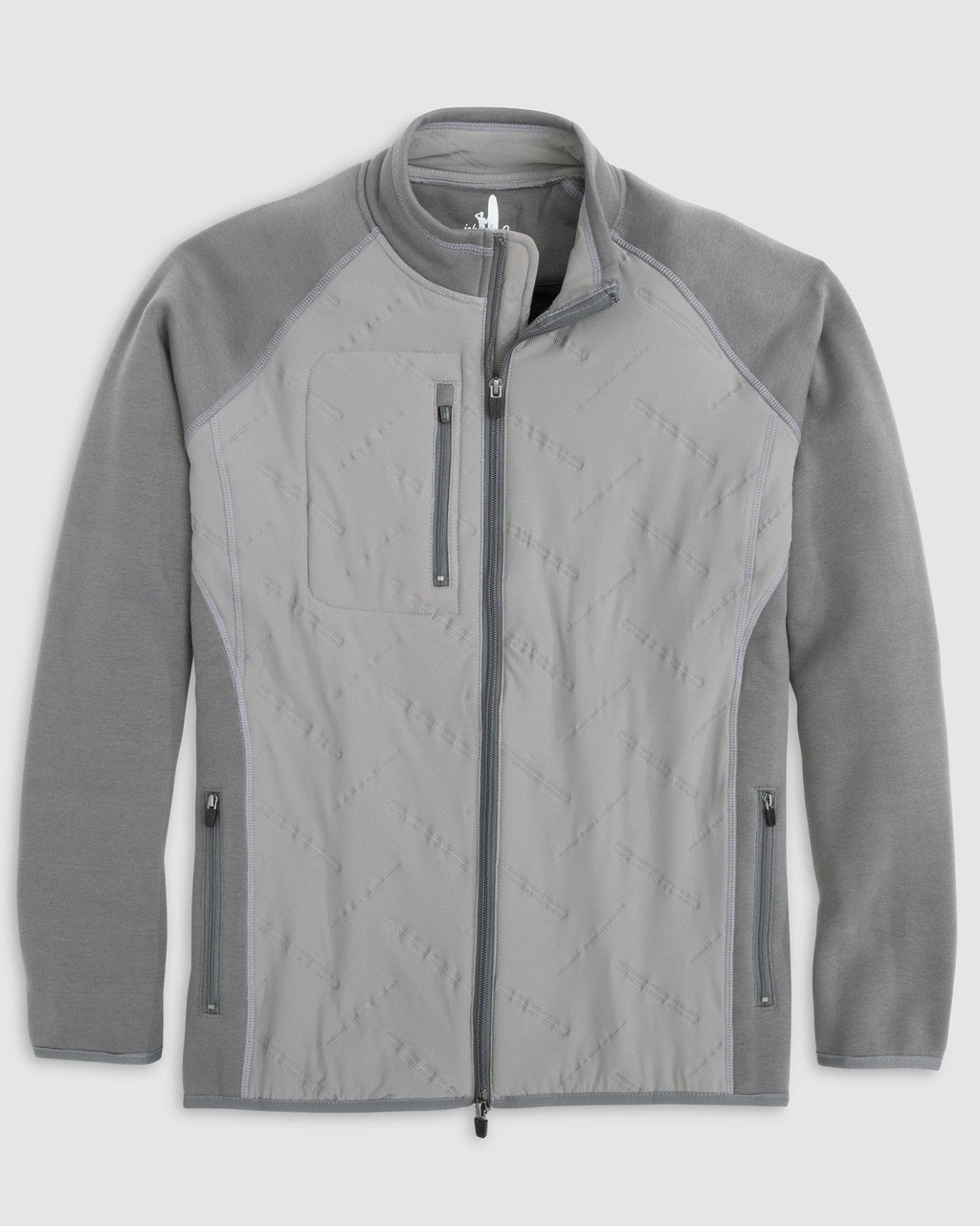 Johnnie-O Mario Mixed Media Jacket Charcoal