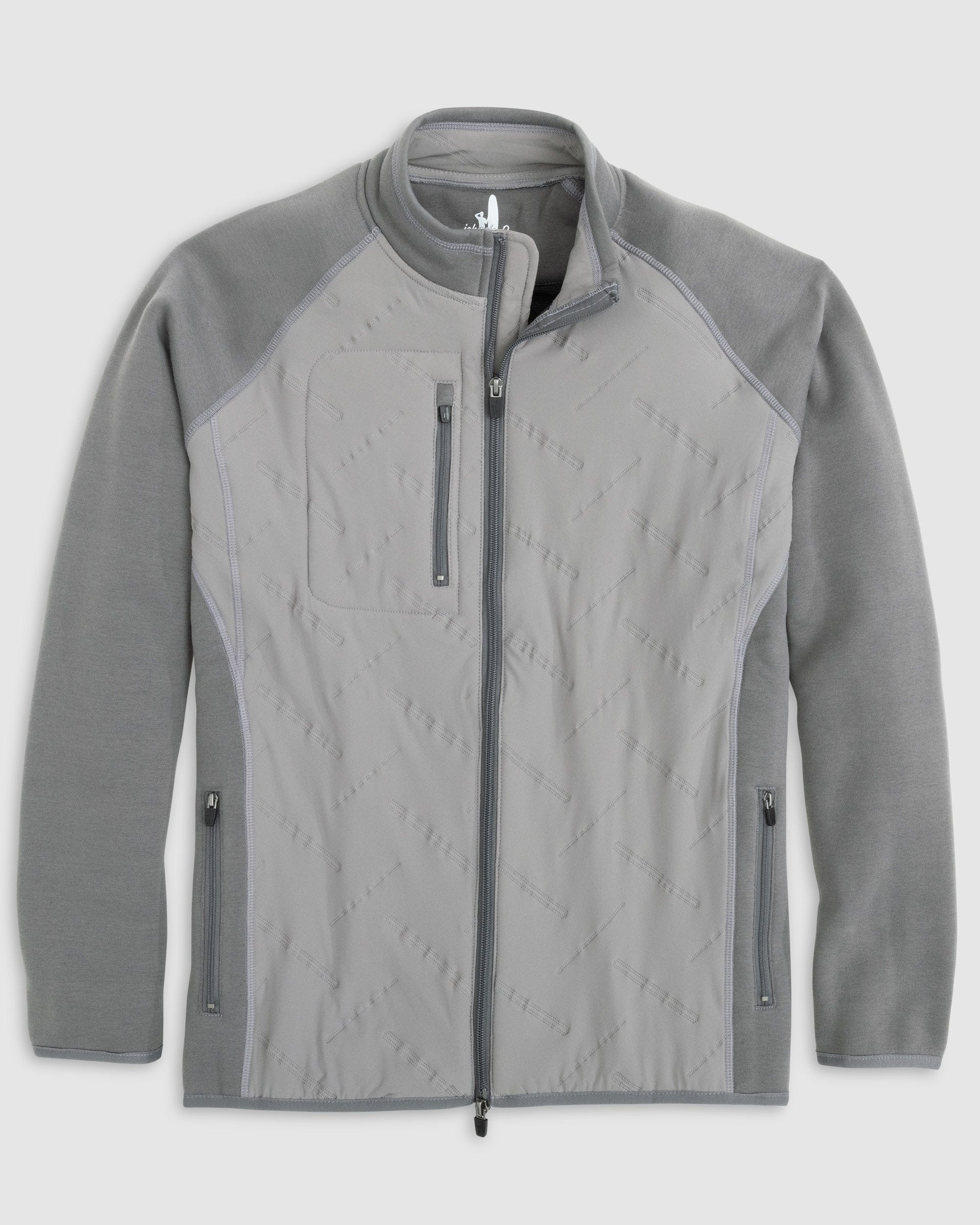 Johnnie-O Mario Mixed Media Jacket Charcoal