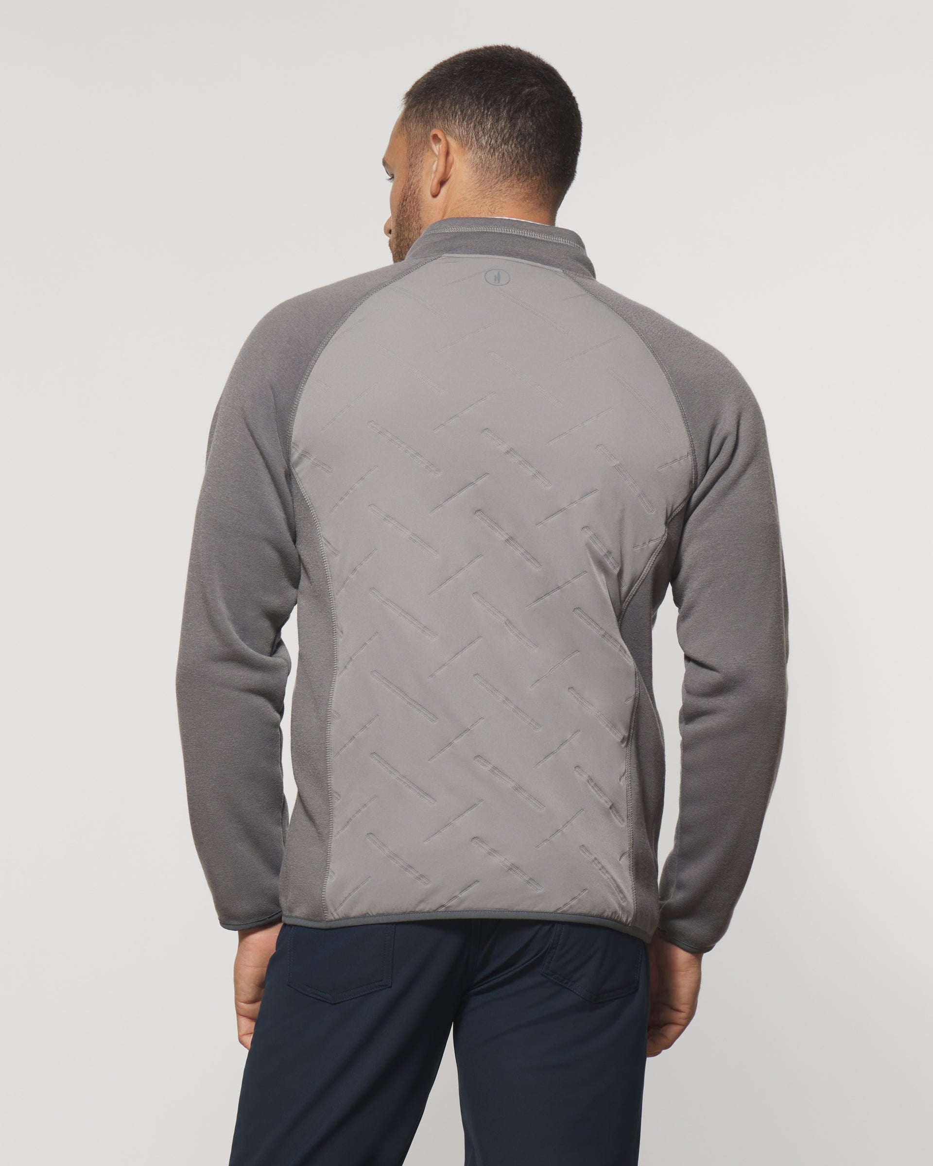 Johnnie-O Mario Mixed Media Jacket Charcoal