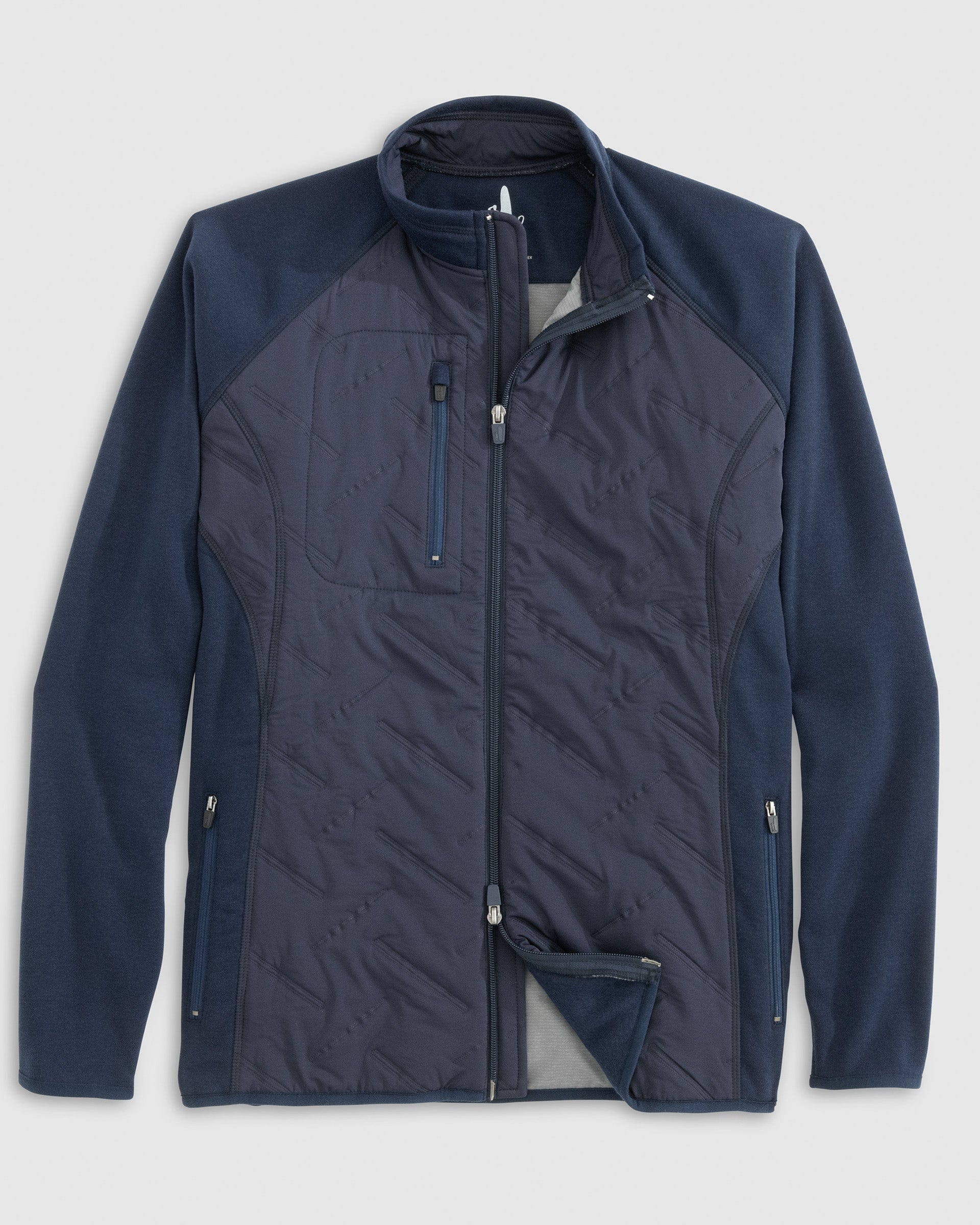 Johnnie-O Mario Mixed Media Jacket Charcoal