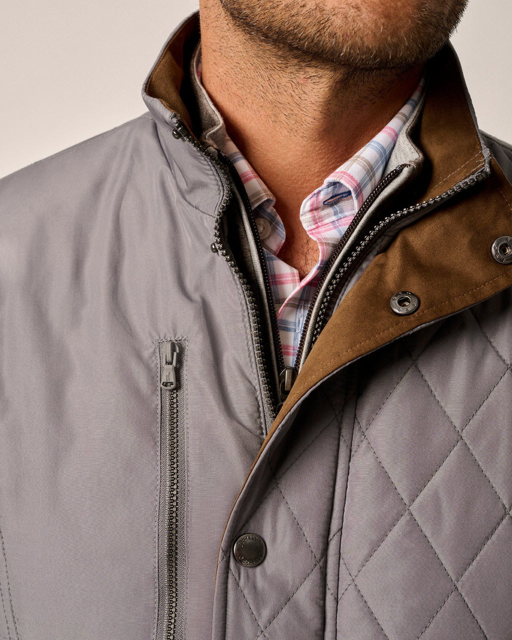 Johnnie-O Juno Quilted Snap Jacket
