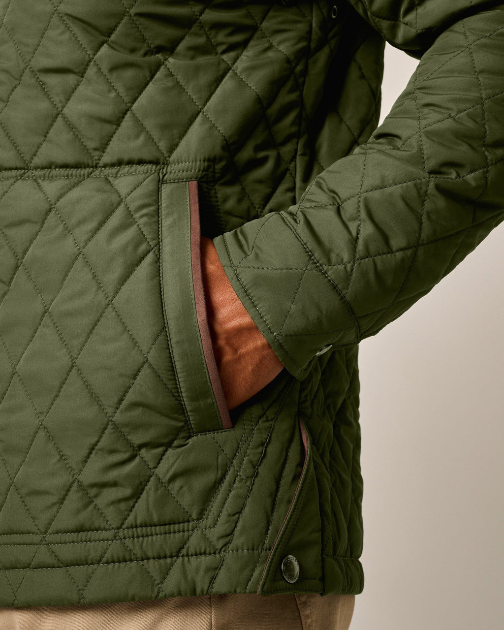 Johnnie-O Juno Quilted Snap Jacket