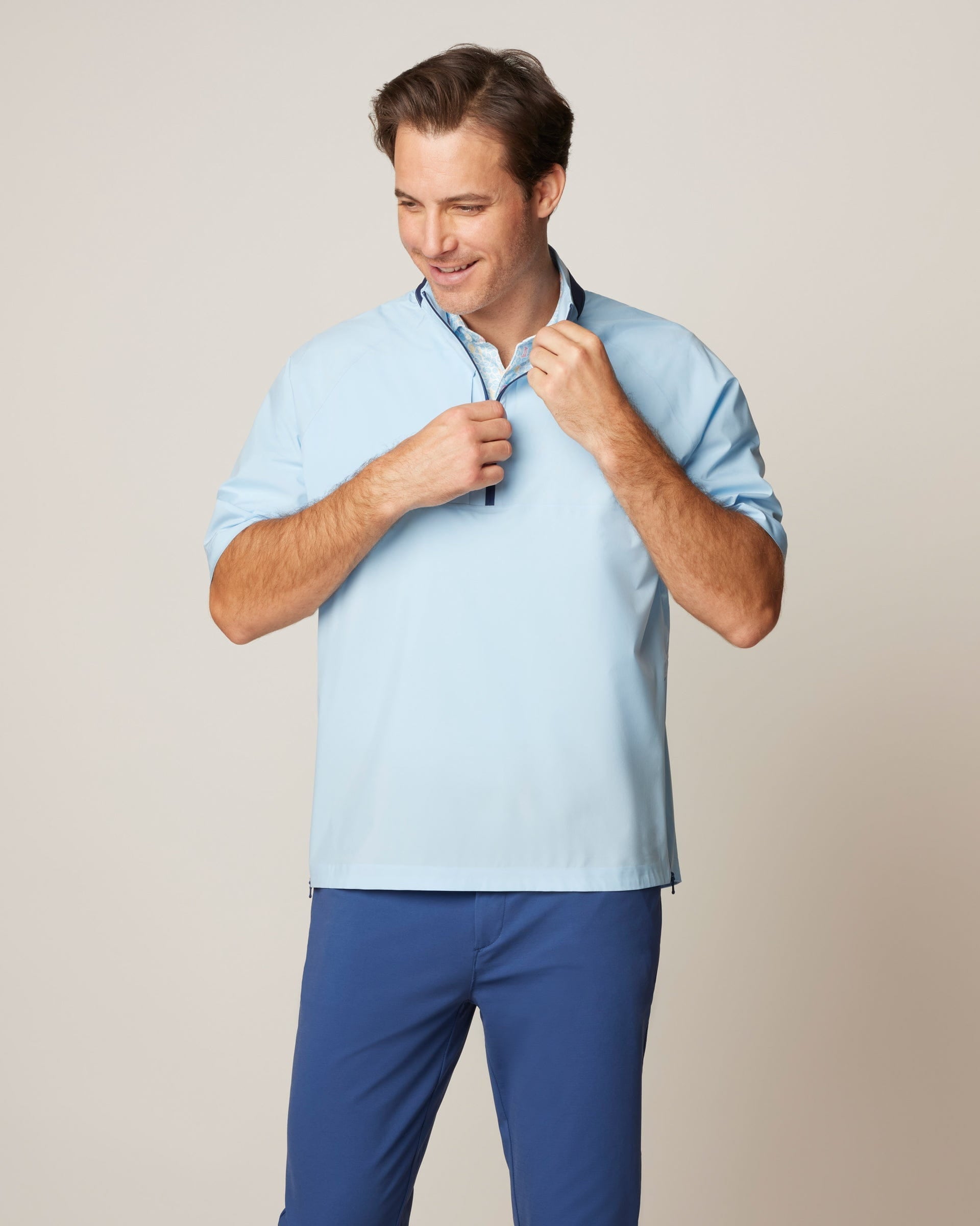 Johnnie-O Stealth Stowable Short Sleeve Rain Jacket