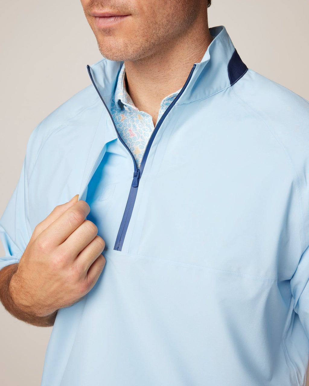 Johnnie-O Stealth Stowable Short Sleeve Rain Jacket