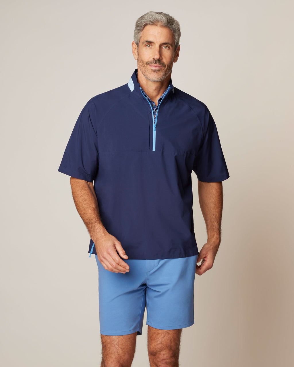Johnnie-O Stealth Stowable Short Sleeve Rain Jacket