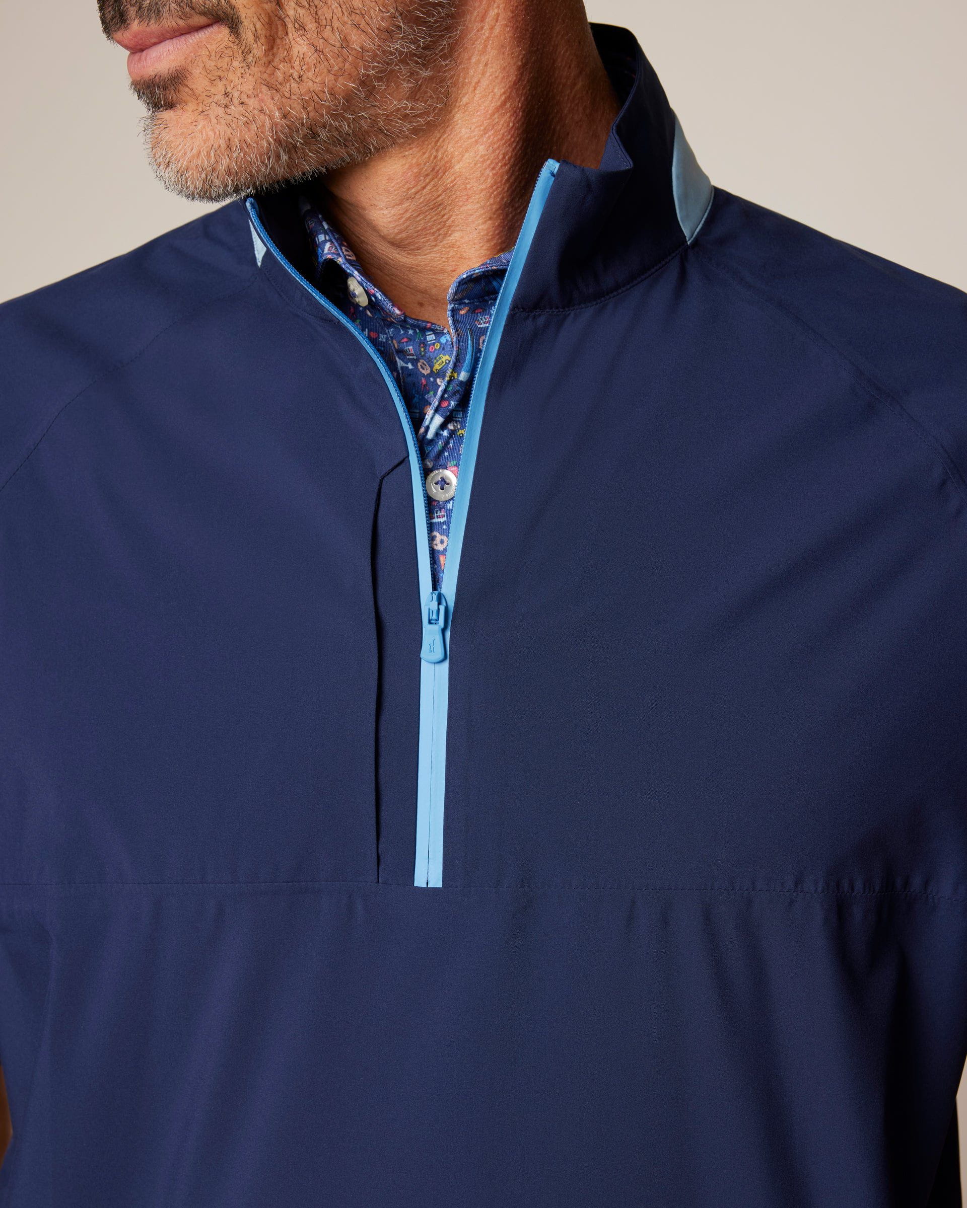 Johnnie-O Stealth Stowable Short Sleeve Rain Jacket