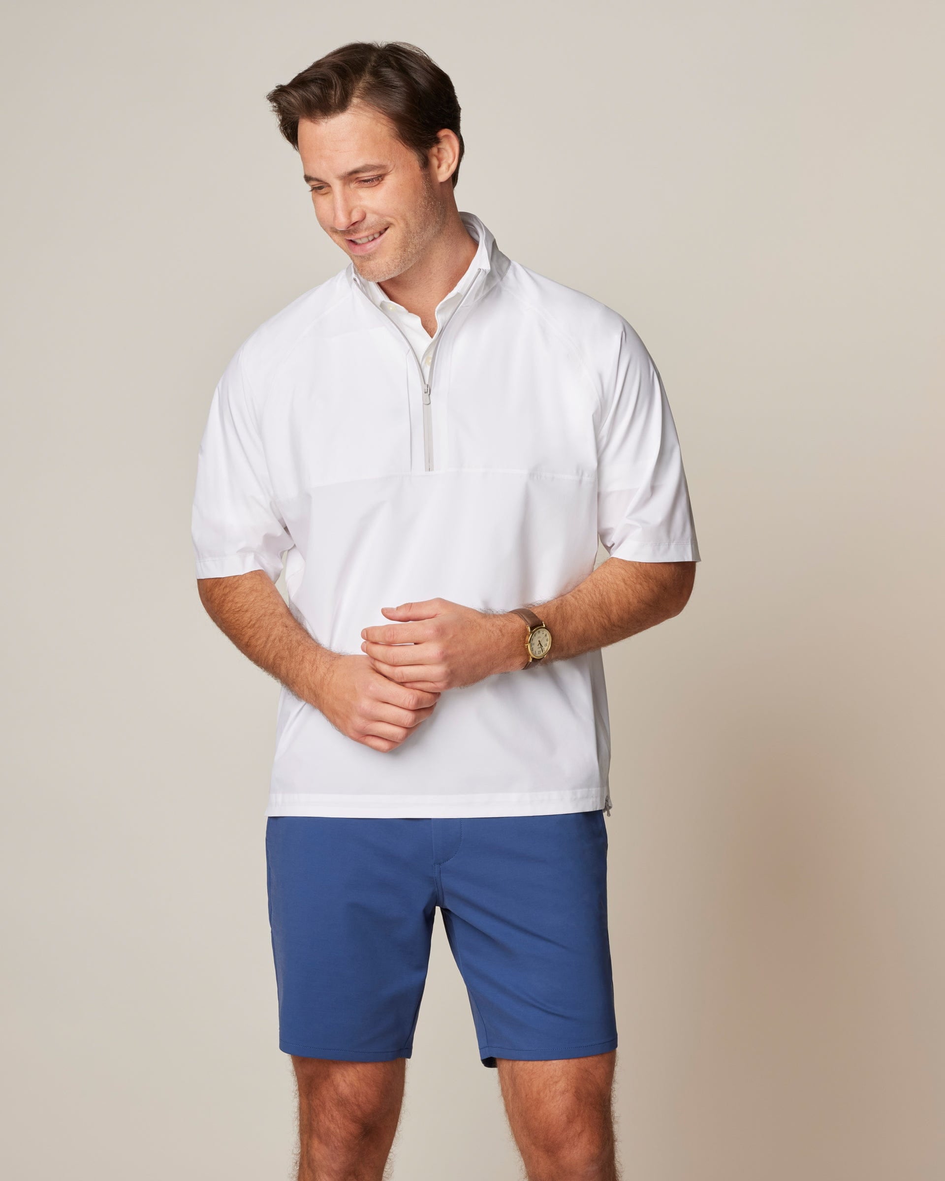 Johnnie-O Stealth Stowable Short Sleeve Rain Jacket