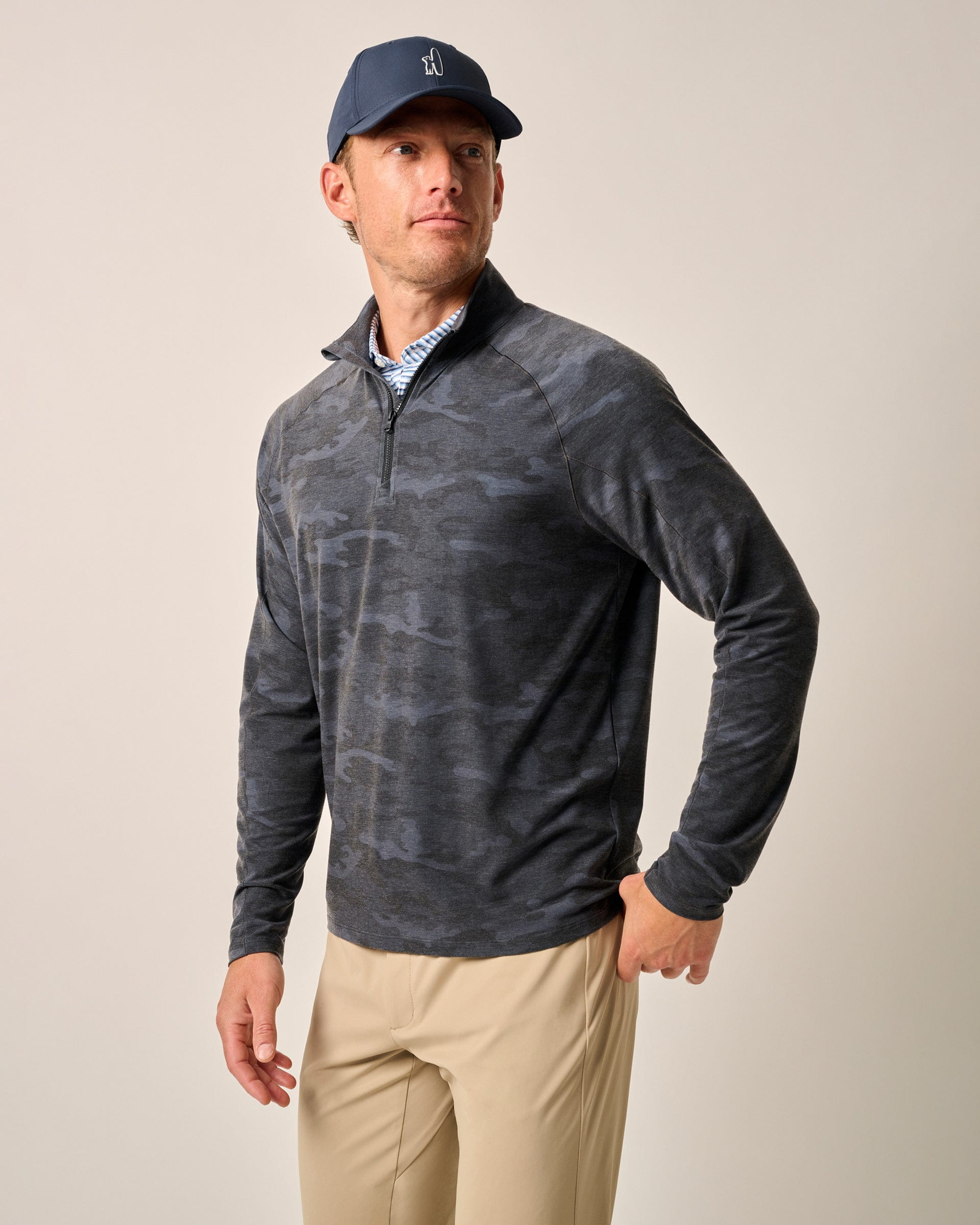 Johnnie-O Patton Performance Camo 1/4 Zip Pullover