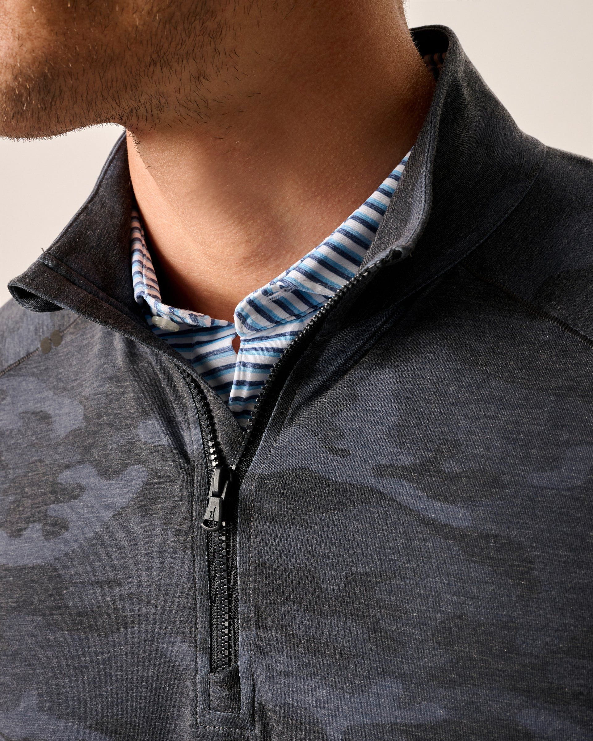 Johnnie-O Patton Performance Camo 1/4 Zip Pullover