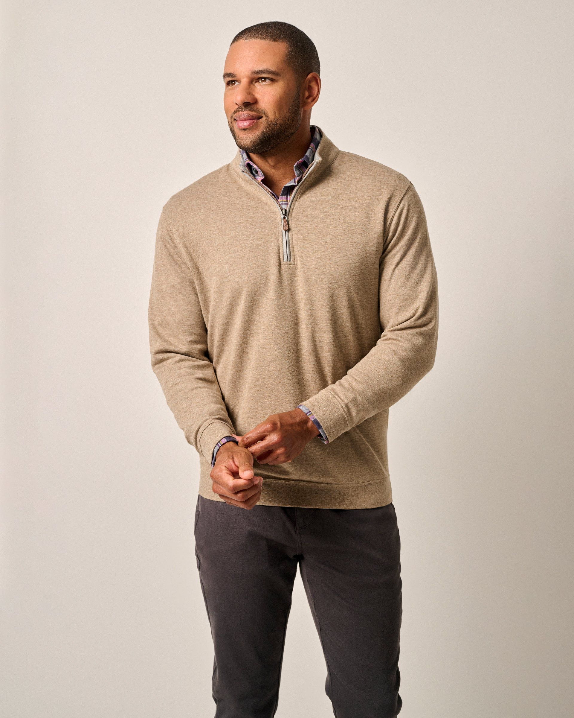 Johnnie-O Sully 1/4 Zip Pullover, Cedar
