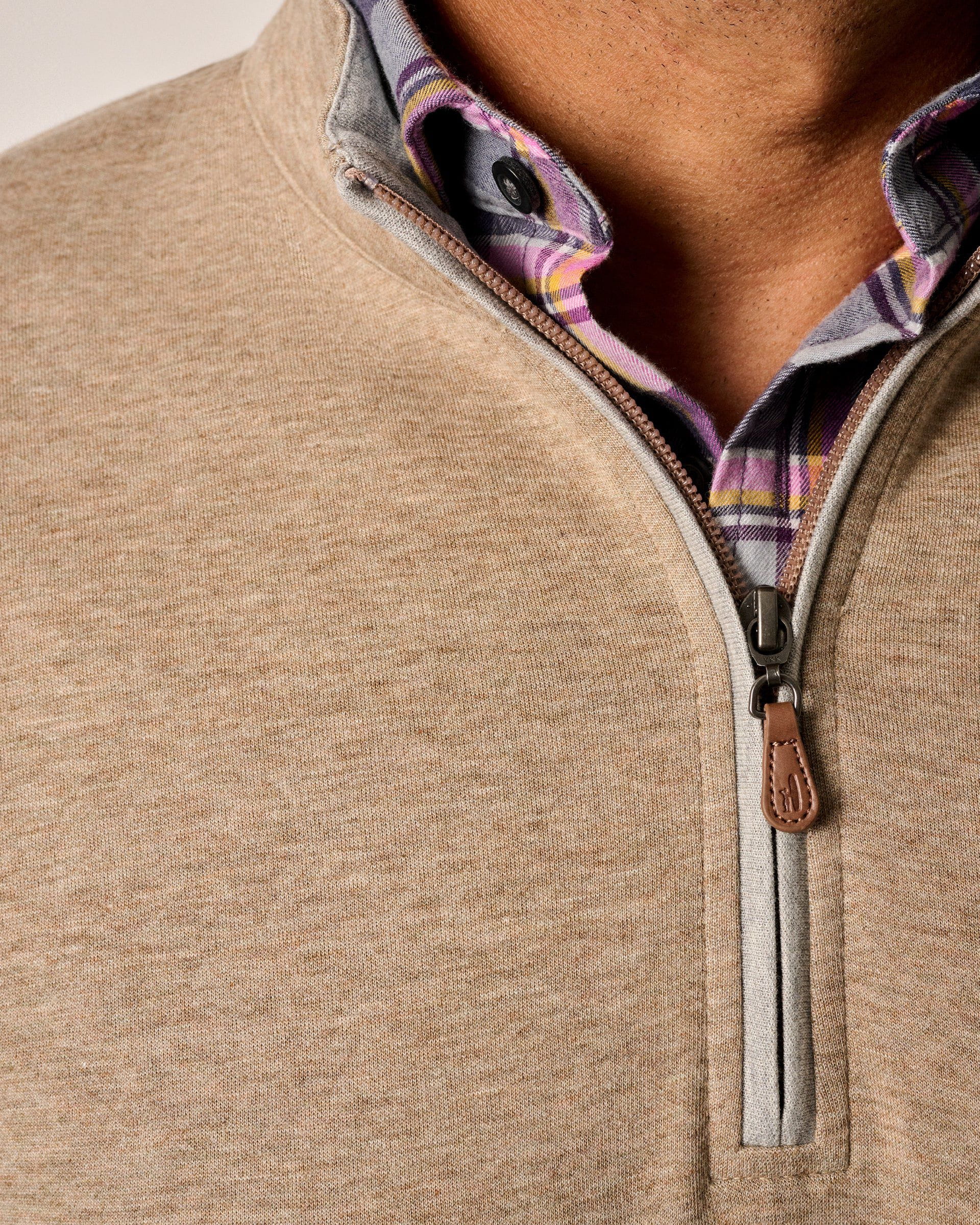 Johnnie-O Sully 1/4 Zip Pullover, Cedar