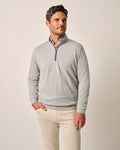 Johnnie-O Sully 1/4 Zip Pullover, Light Gray
