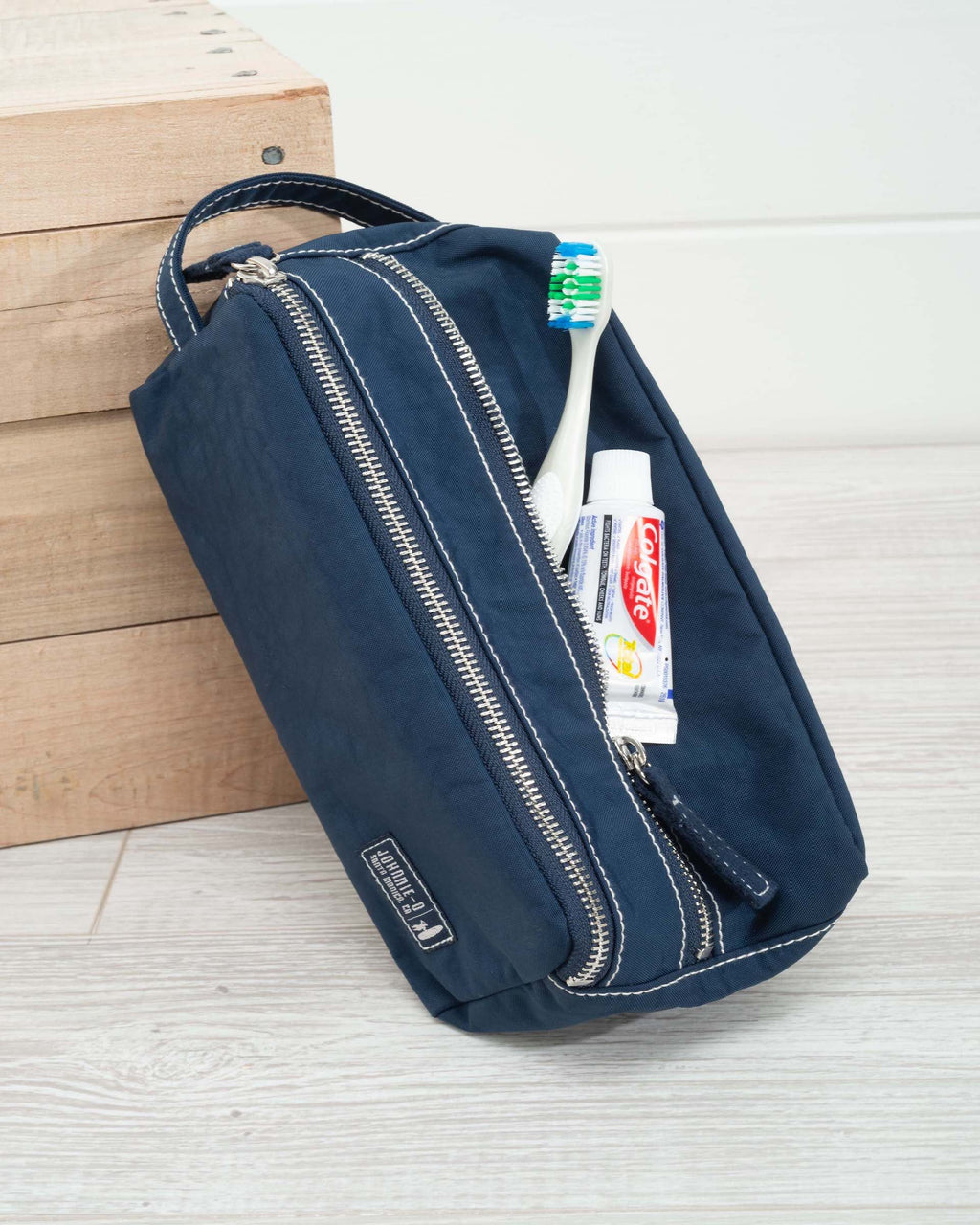 Johnnie-O Washed Nylon Dopp Kit, Wake
