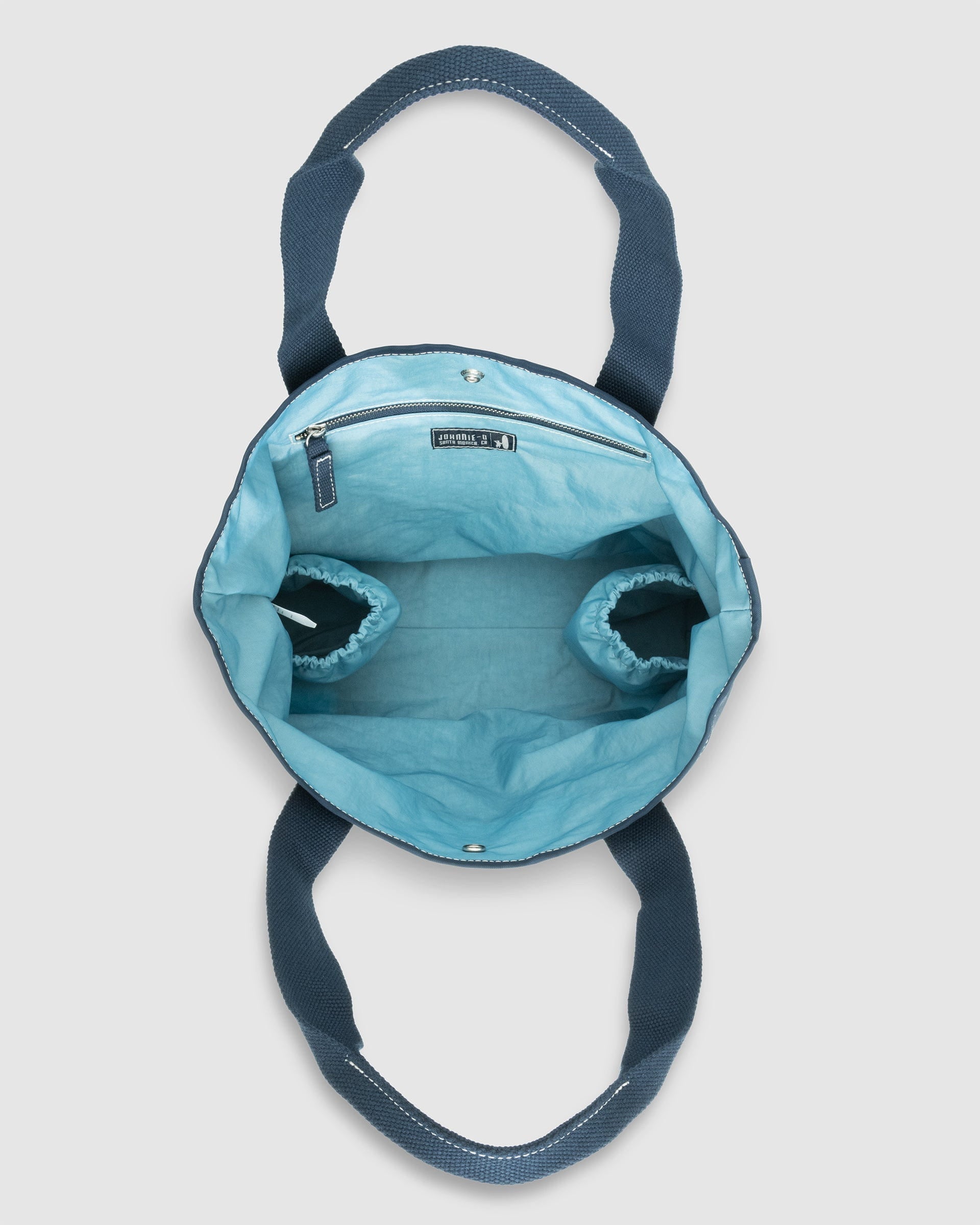 Johnnie-O Color Block Wine Tote Bag, Navy