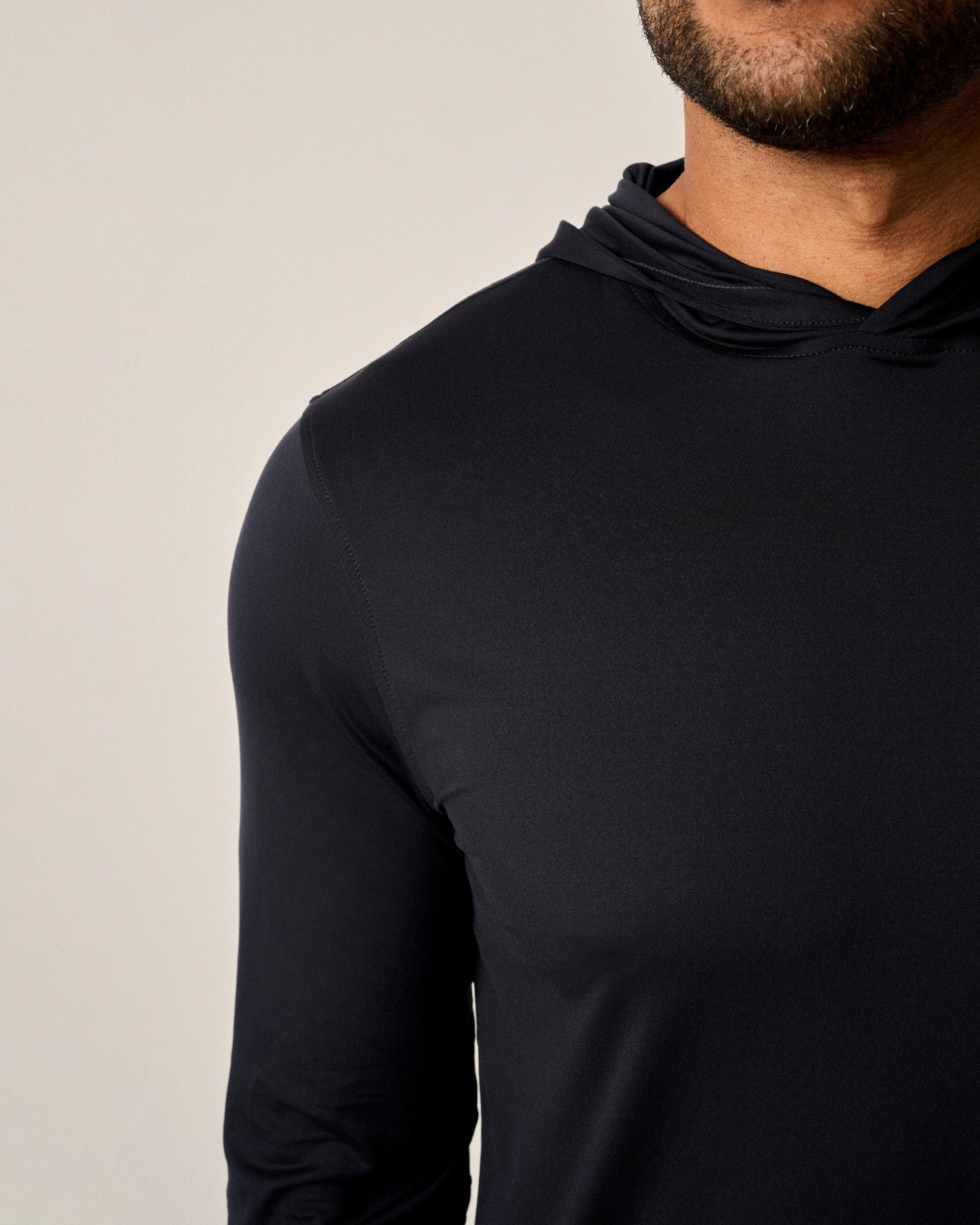 Johnnie-O Talon Featherweight Performance Hoodie, Black