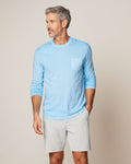 Johnnie-O Brennan Long Sleeve Cotton Blend T-Shirt, Maliblu