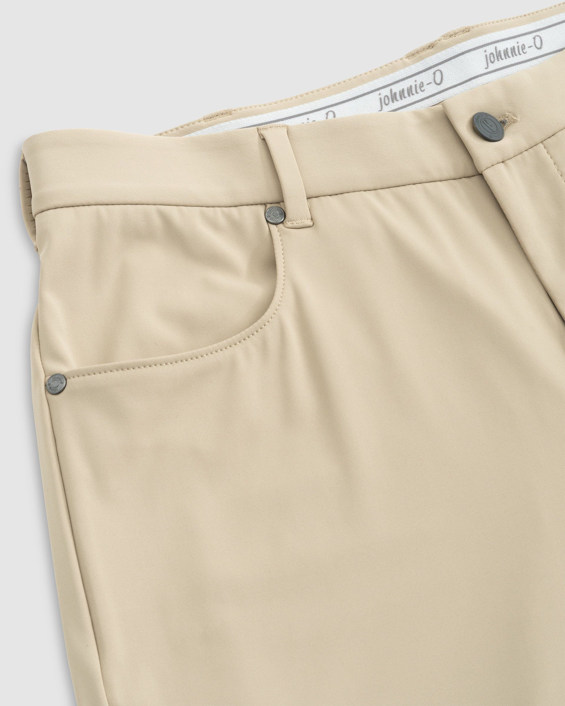 Johnnie-O Momentum Stretch Knit Performance Pant Light, Khaki