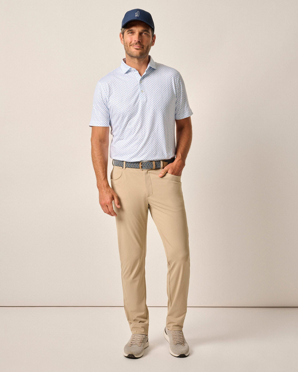 Johnnie-O Momentum Stretch Knit Performance Pant Light, Khaki