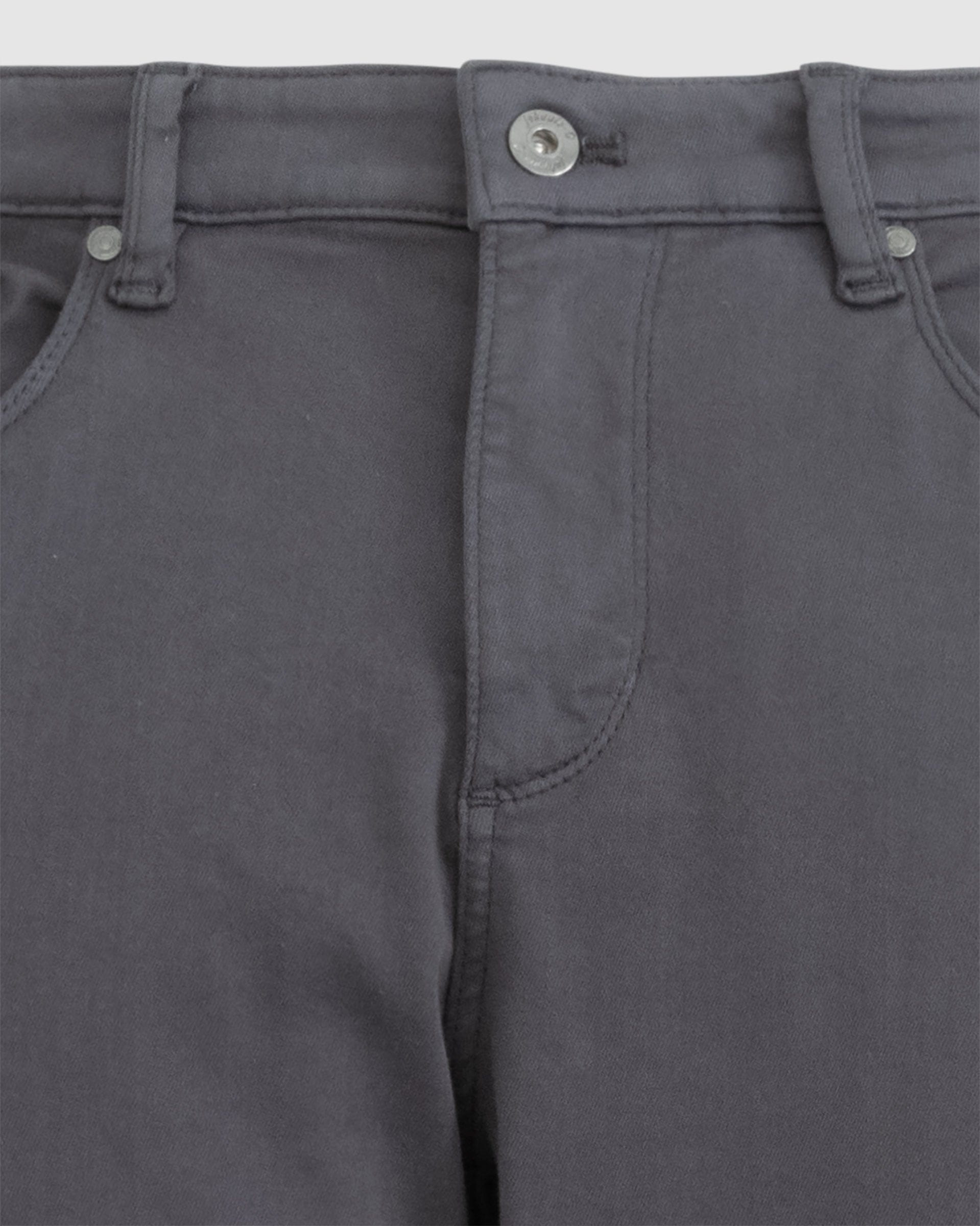 Johnnie-O Newport 5-Pocket Cotton Pants, Charcoal