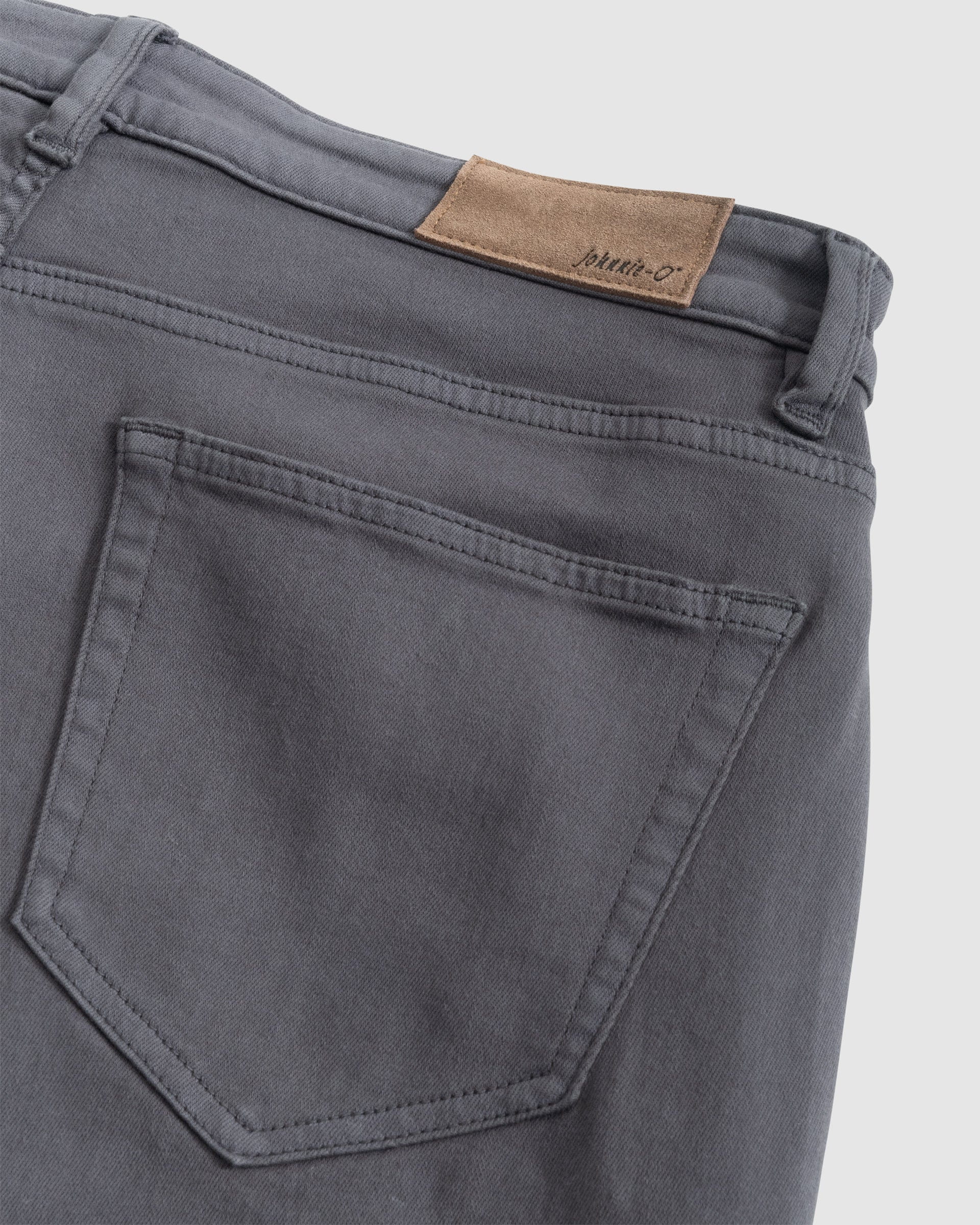 Johnnie-O Newport 5-Pocket Cotton Pants, Charcoal