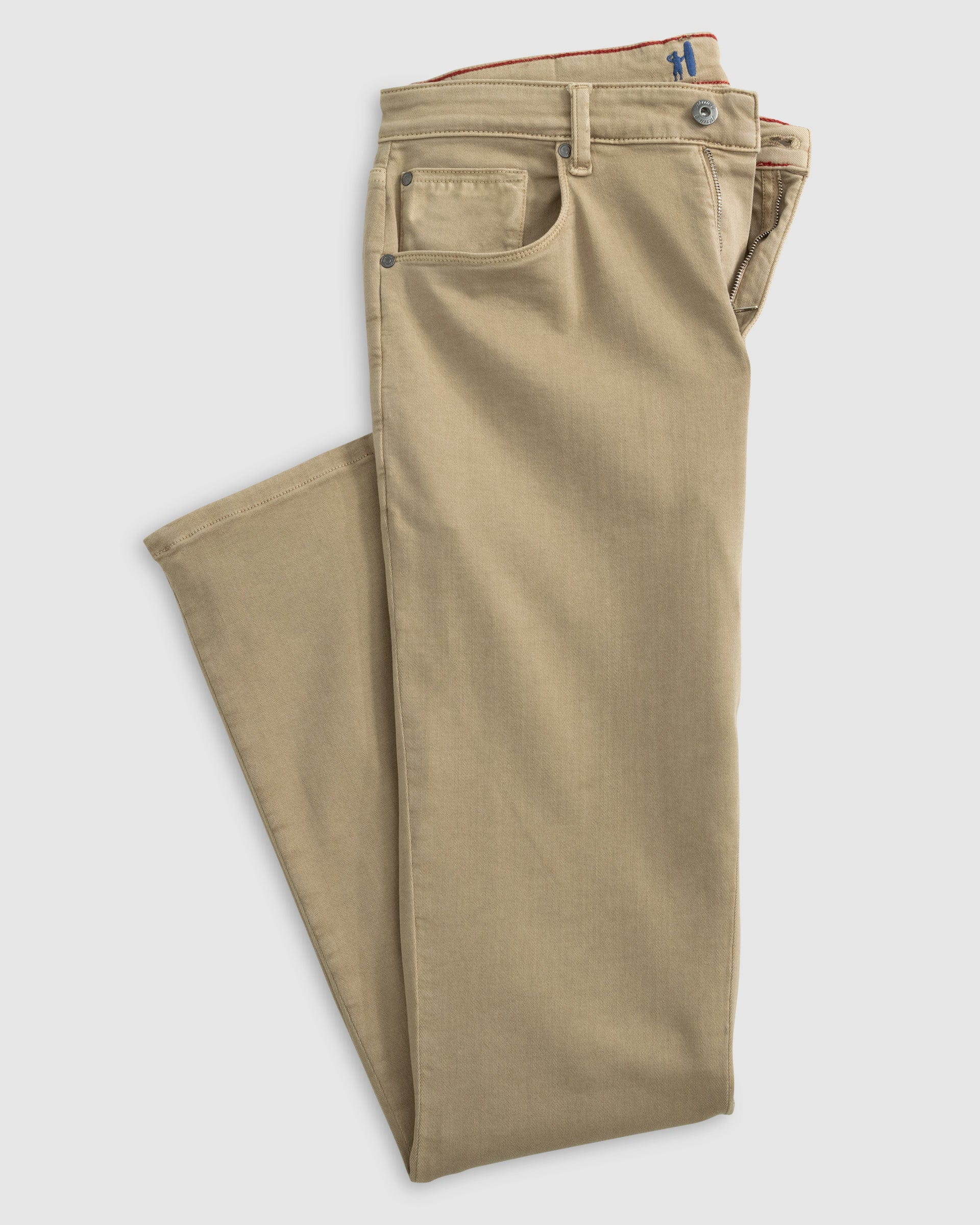 Johnnie-O Newport 5-Pocket Cotton Pants Khaki