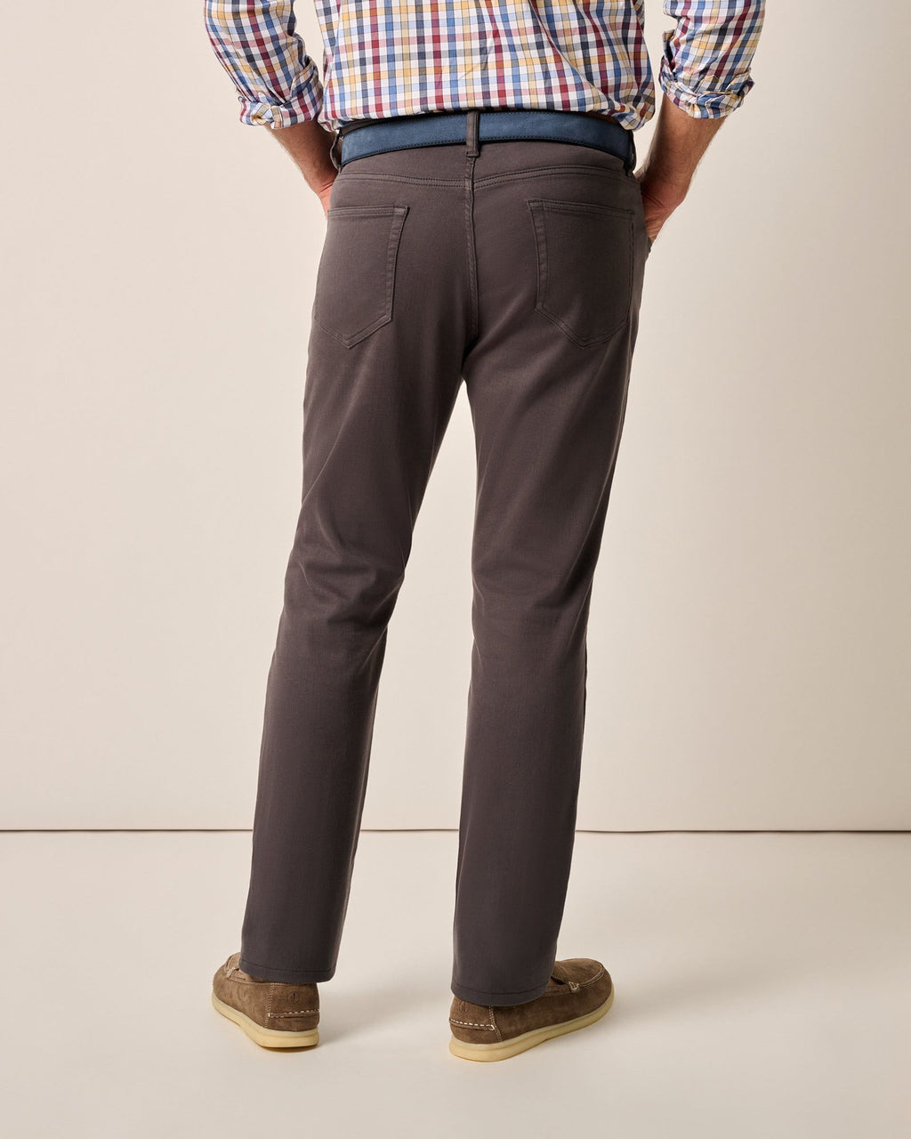 Johnnie-O Newport 5-Pocket Cotton Pants, Charcoal