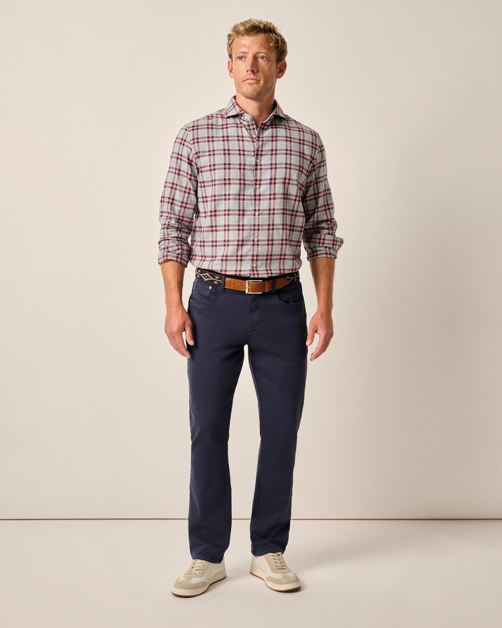 Johnnie-O Newport 5-Pocket Cotton Pants, Twilight
