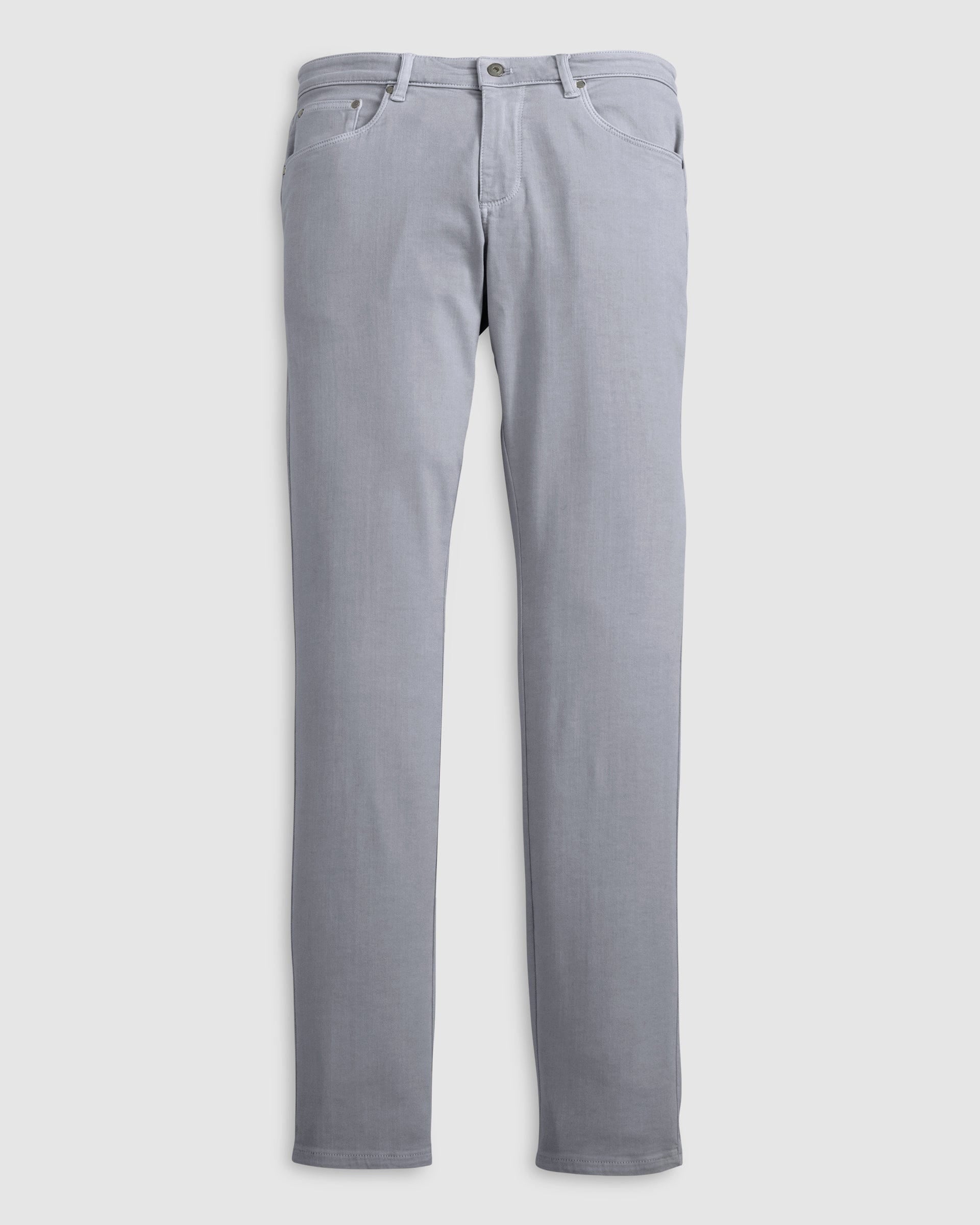 Johnnie-O Newport 5-Pocket Cotton Pants, Quarry