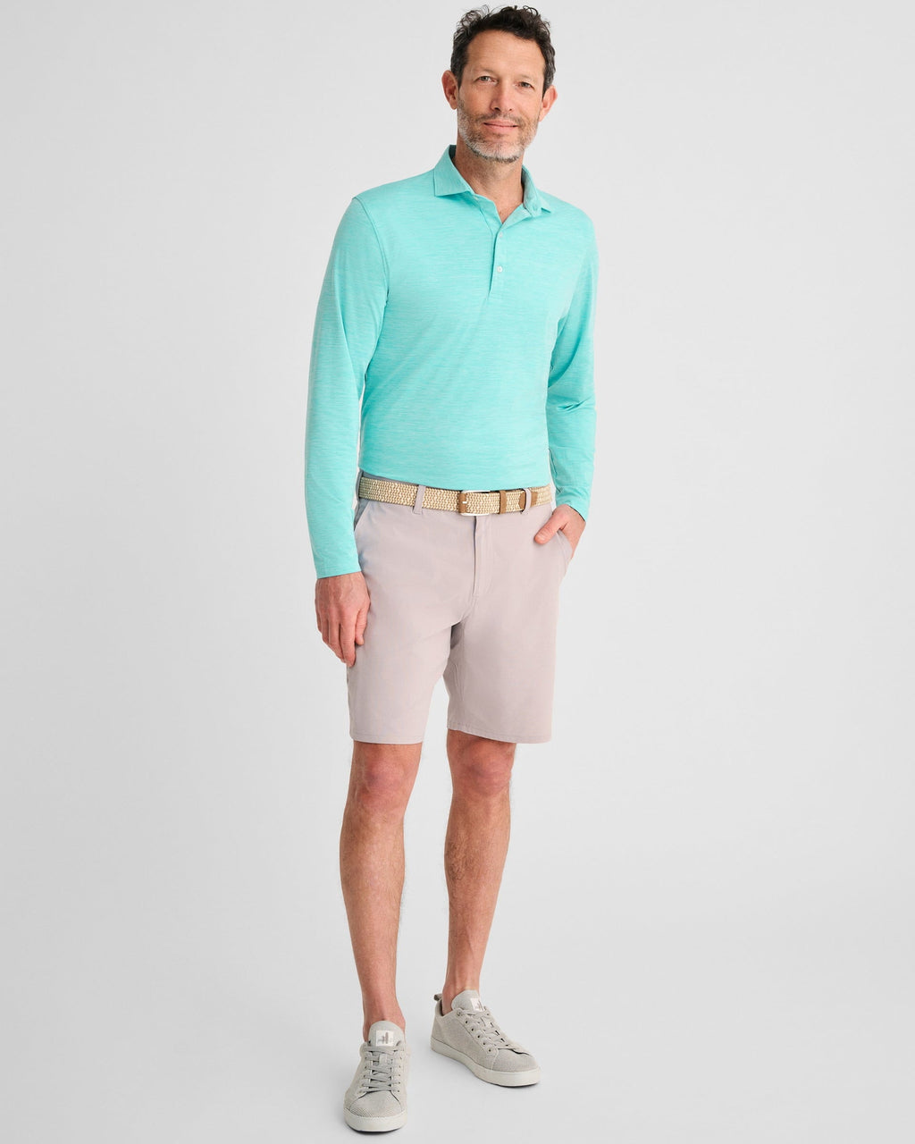 Johnnie-O Featherweight Long Sleeve Performance Polo - Swing