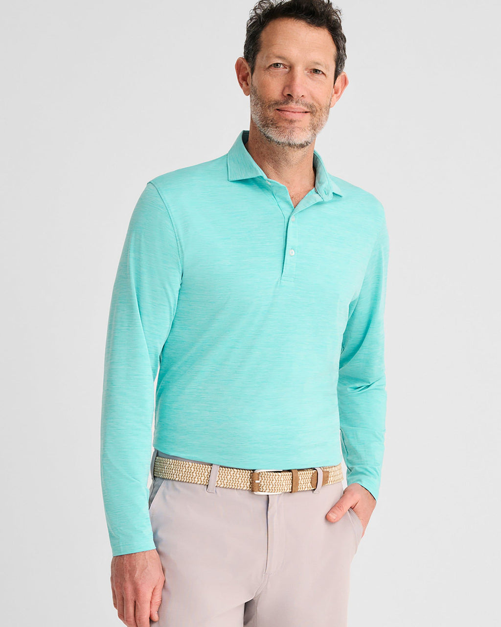 Johnnie-O Featherweight Long Sleeve Performance Polo - Swing