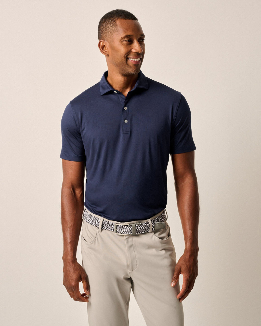 Johnnie-O Performance Featherweight Polo - Solid, Solid Navy
