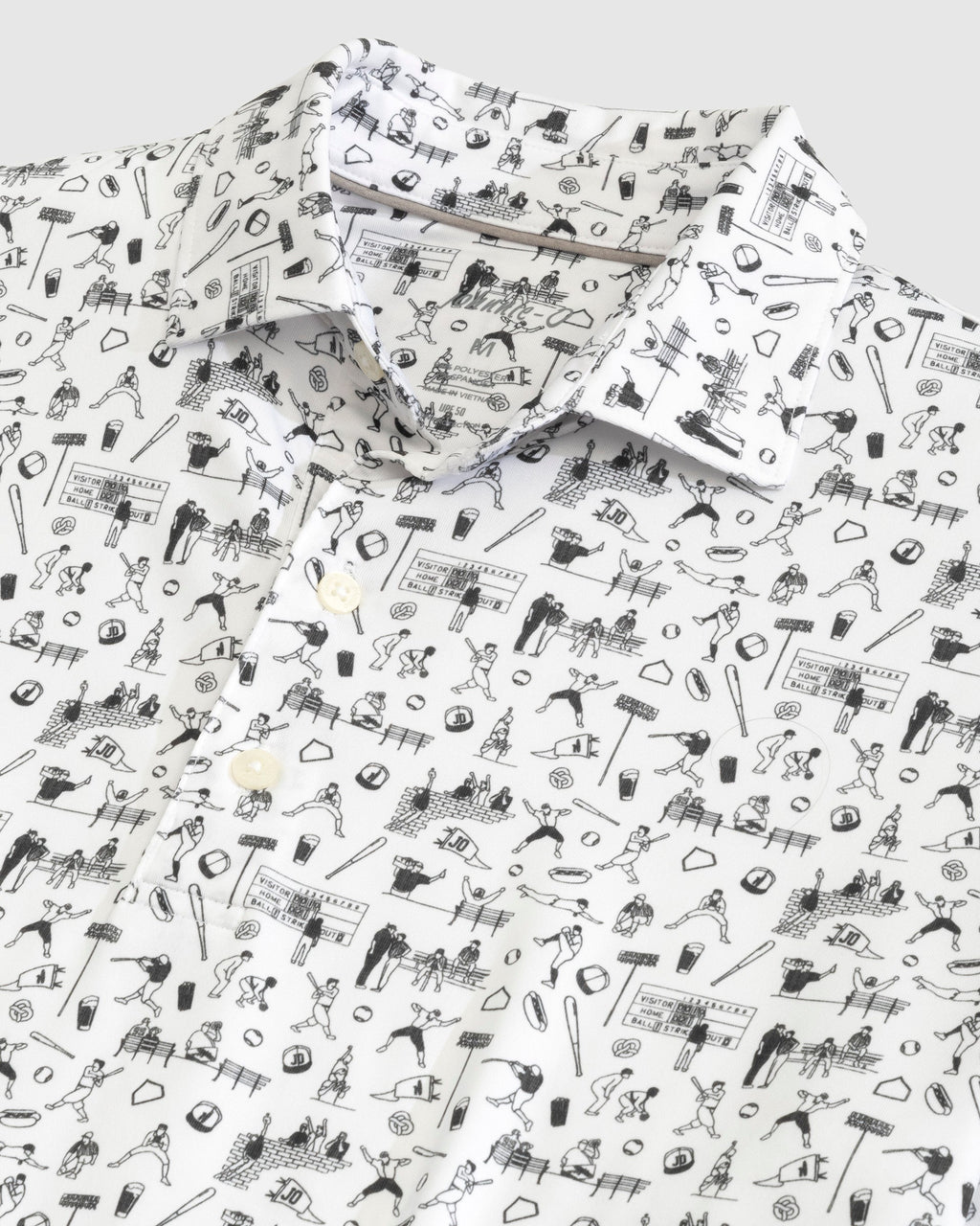 Johnnie-O Ballpark Printed Performance Jersey Polo