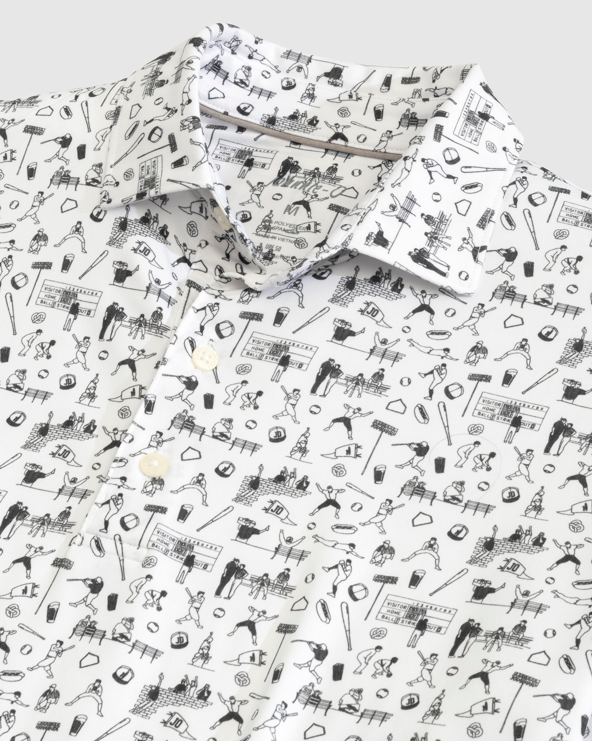 Johnnie-O Ballpark Printed Performance Jersey Polo