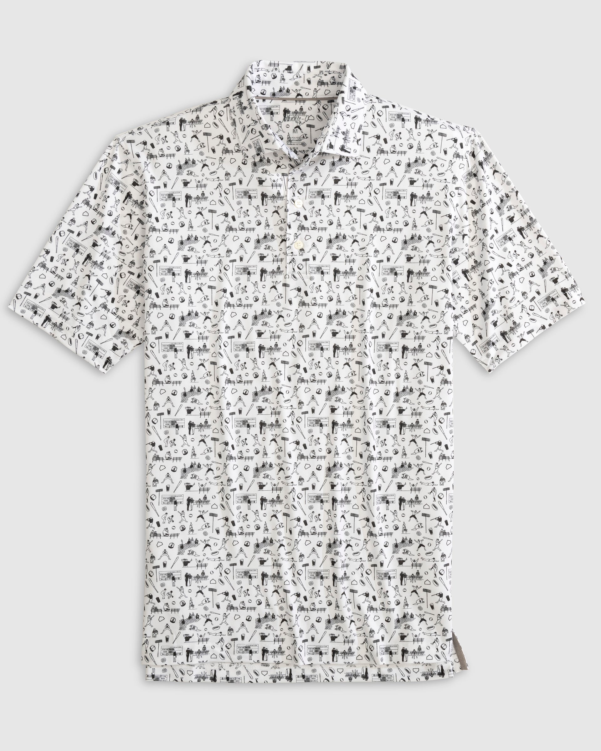Johnnie-O Ballpark Printed Performance Jersey Polo