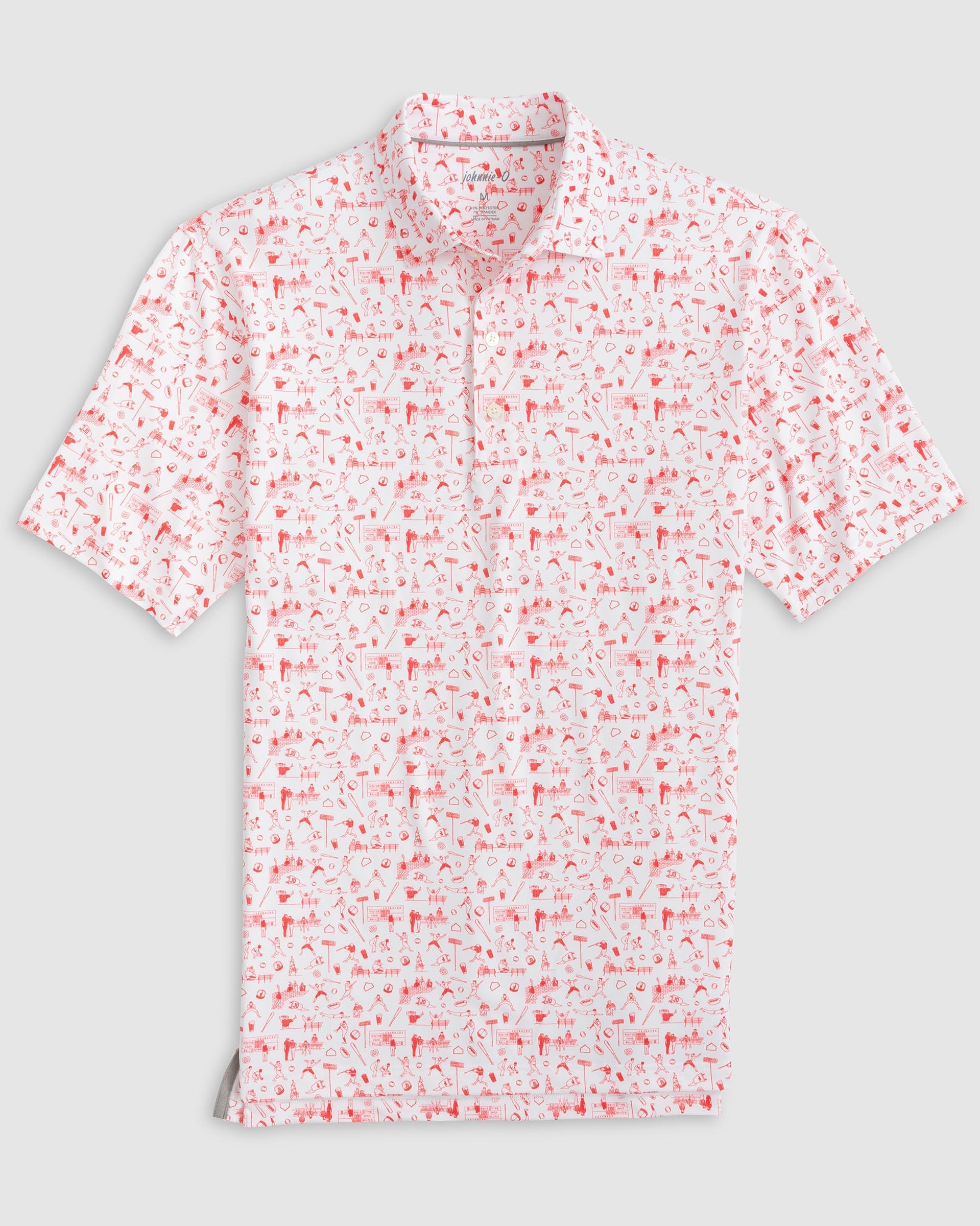 Johnnie-O Ballpark Printed Performance Jersey Polo