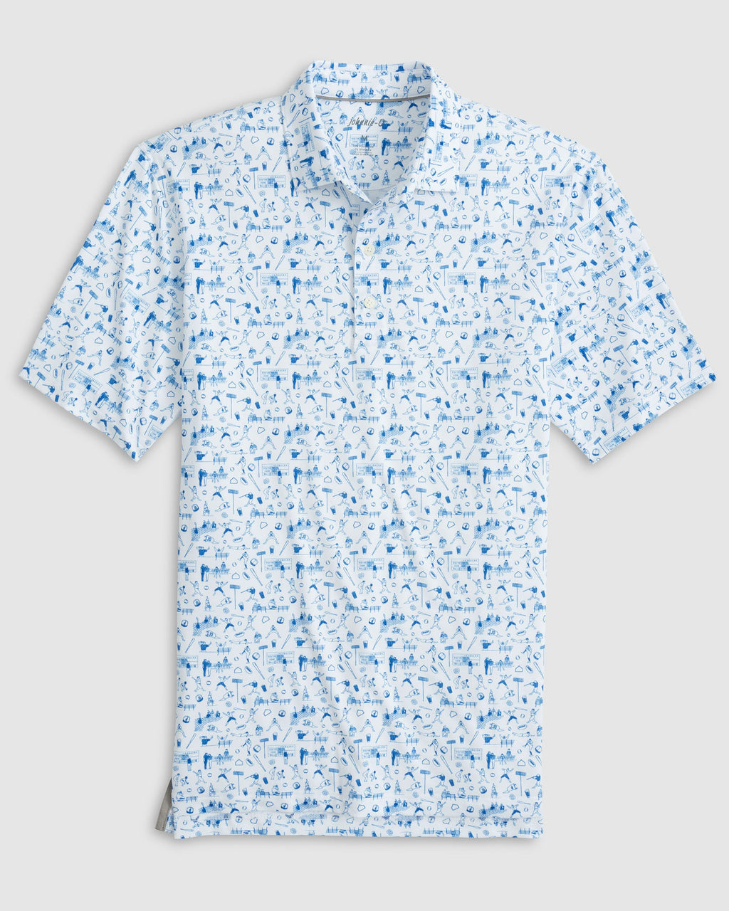 Johnnie-O Ballpark Printed Performance Jersey Polo