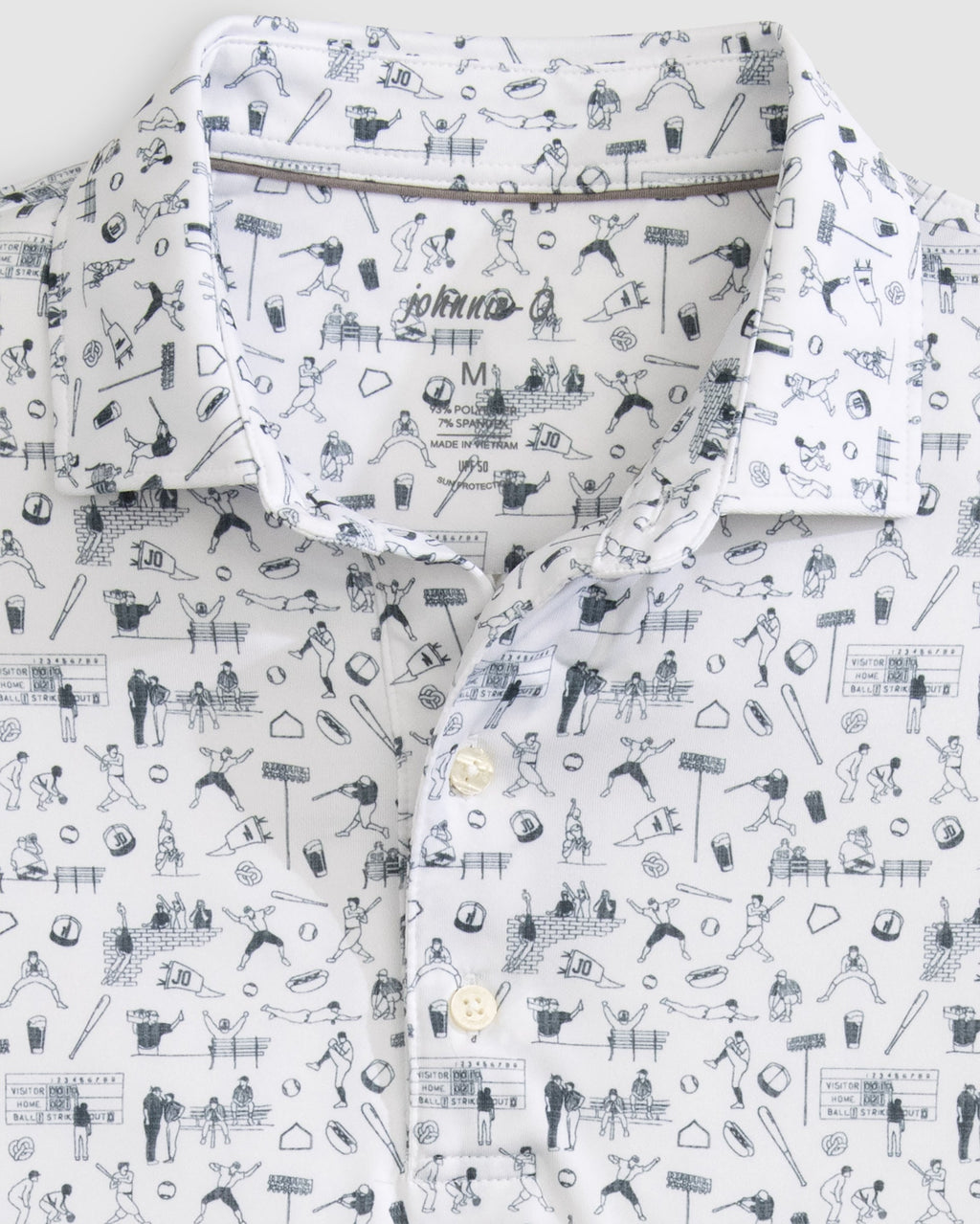 Johnnie-O Ballpark Printed Performance Jersey Polo