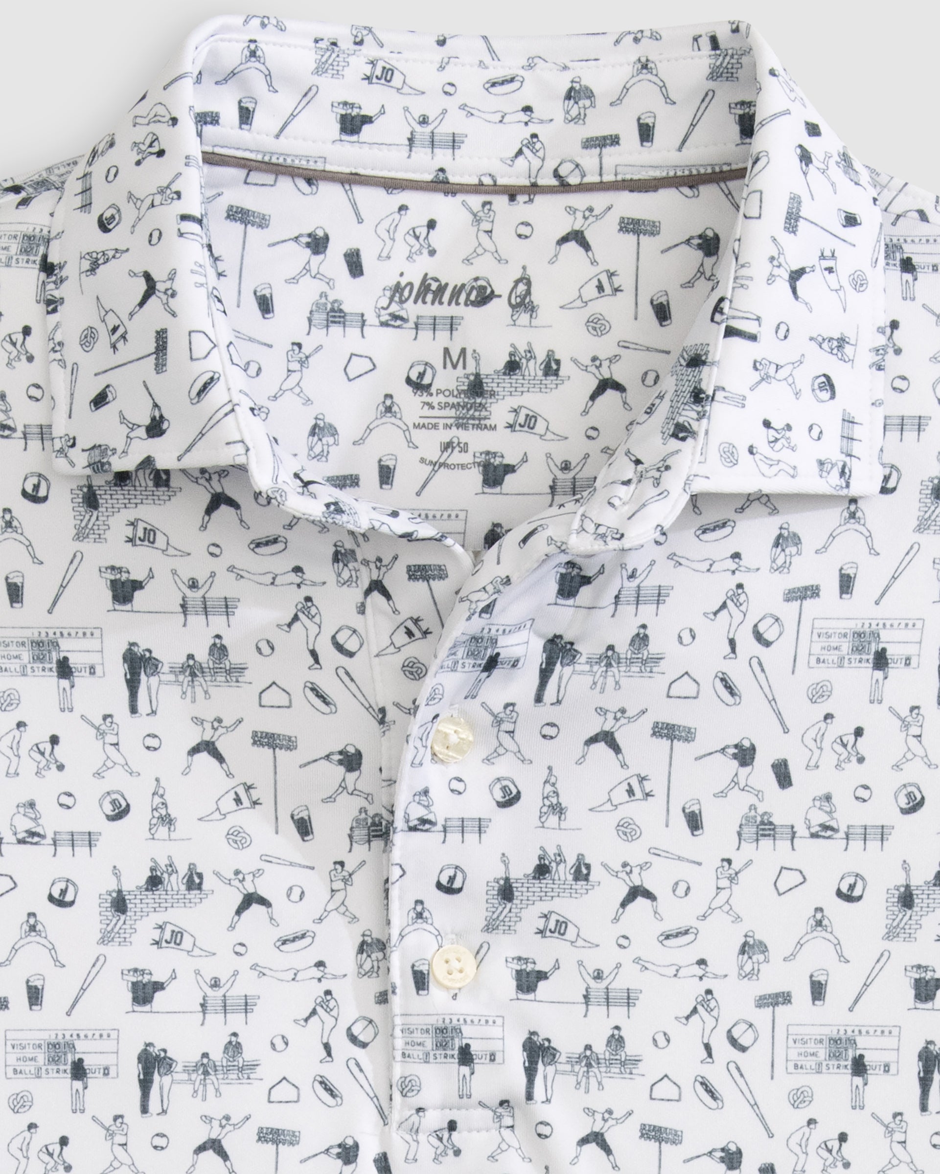 Johnnie-O Ballpark Printed Performance Jersey Polo