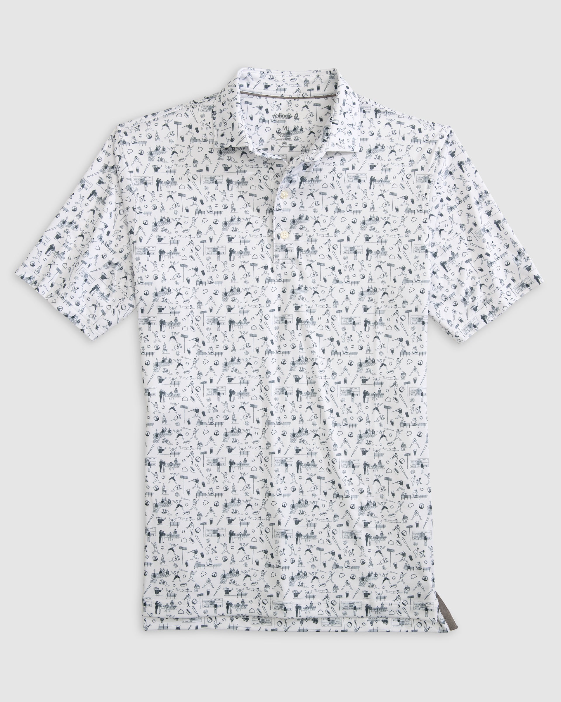 Johnnie-O Ballpark Printed Performance Jersey Polo