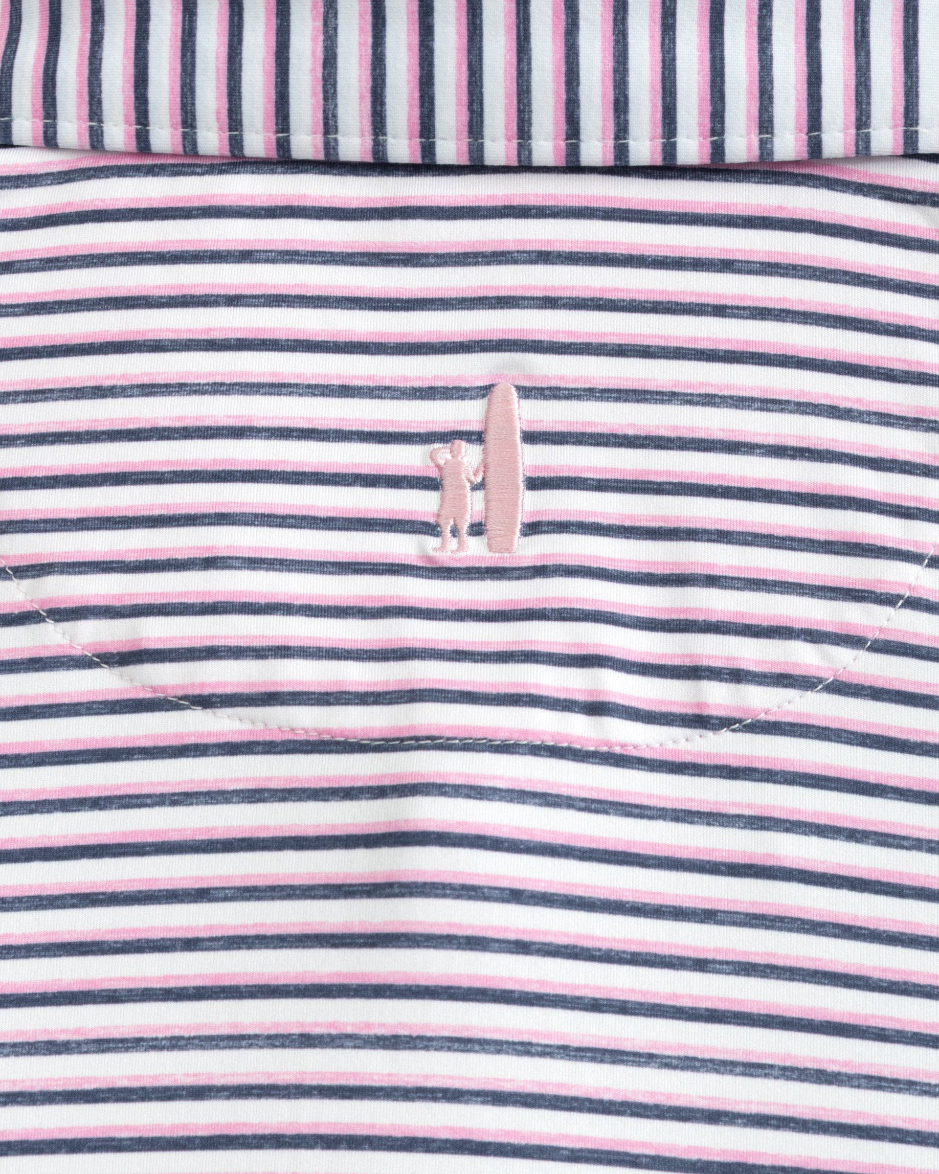 Johnnie-O Featherweight Performance Polo - Warwick Stripe